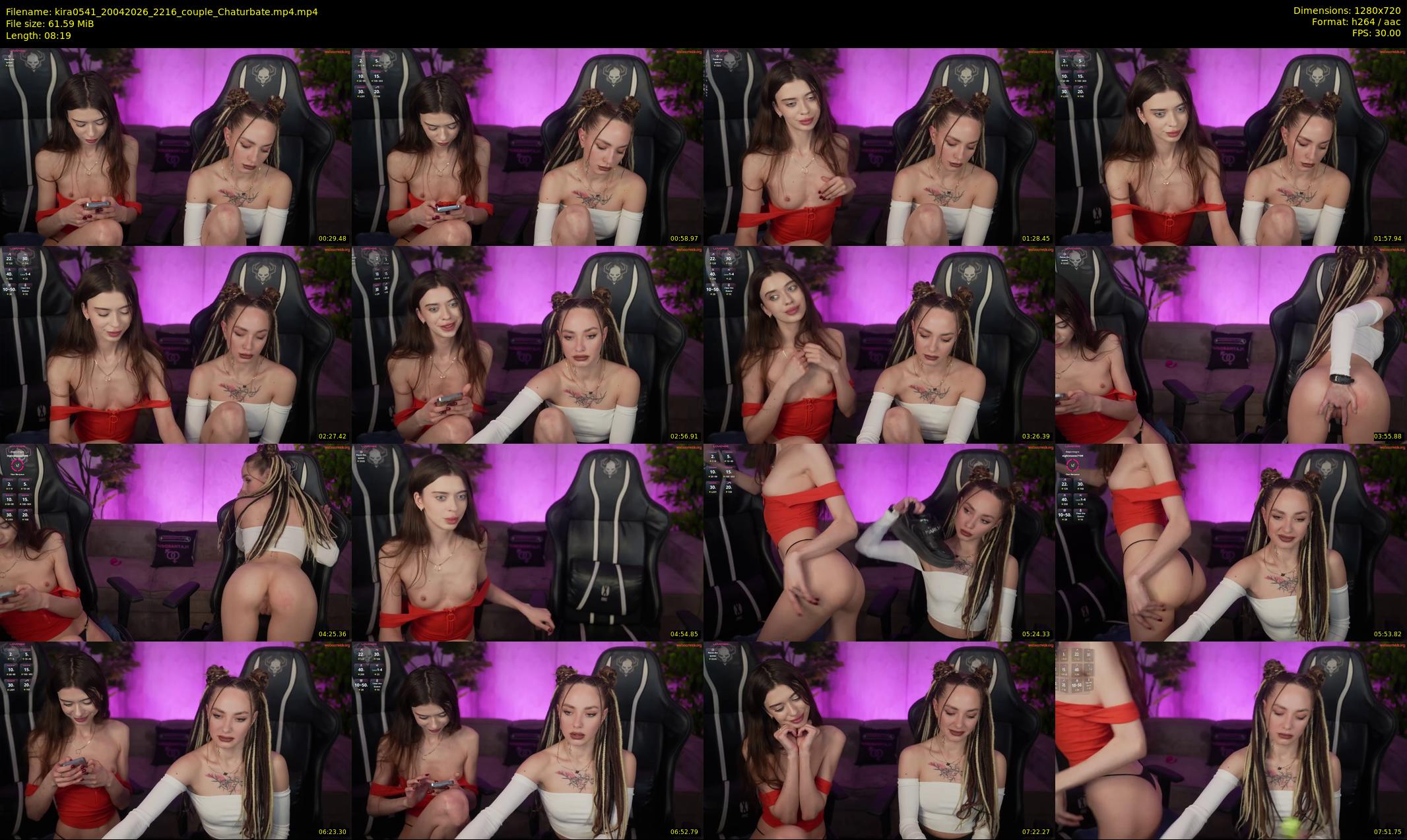 kira0541 — 9 minute Chaturbate couple cam show recording, 720p, Apr 20, 2026