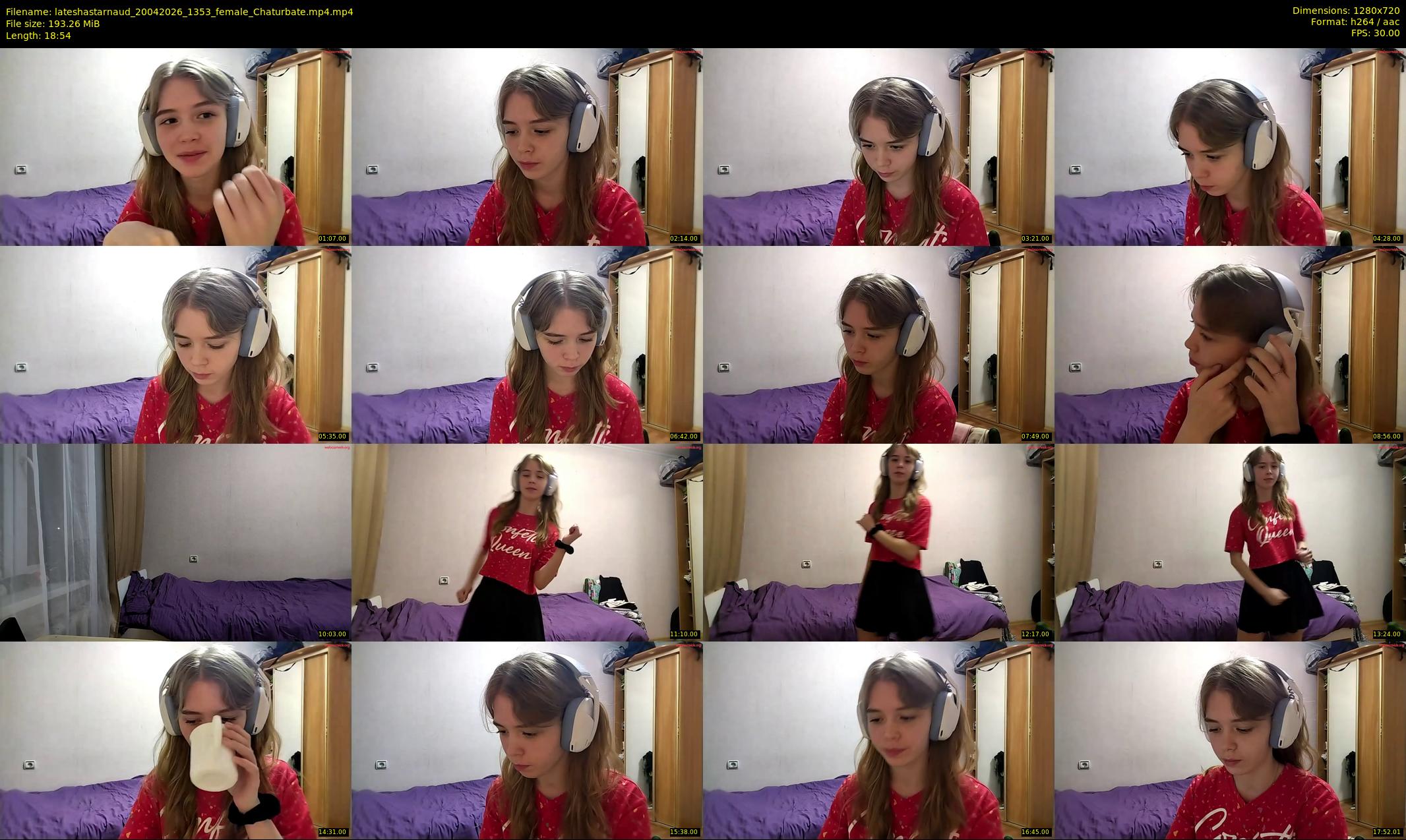 lateshastarnaud — 19 minute Chaturbate female cam show recording, 720p, Apr 20, 2026