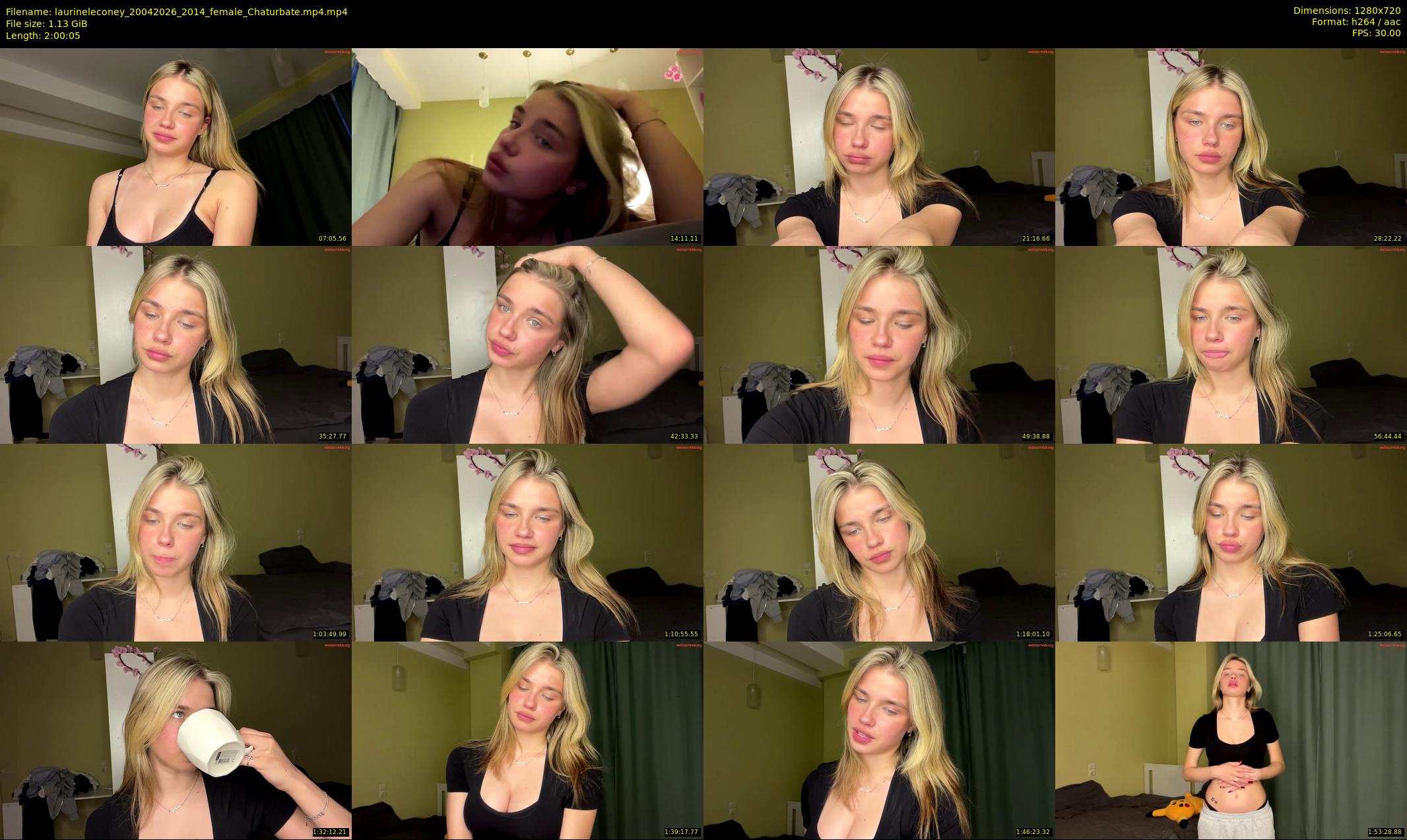 laurineleconey — 121 minute Chaturbate female cam show recording, 720p, Apr 20, 2026