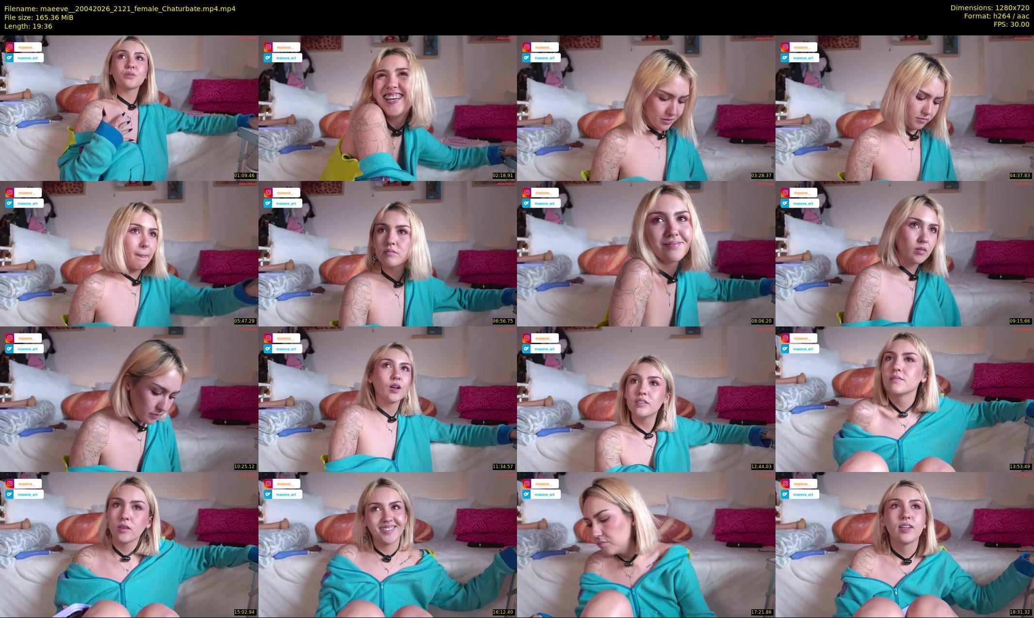 maeeve_ — 20 minute Chaturbate female cam show recording, 720p, Apr 20, 2026