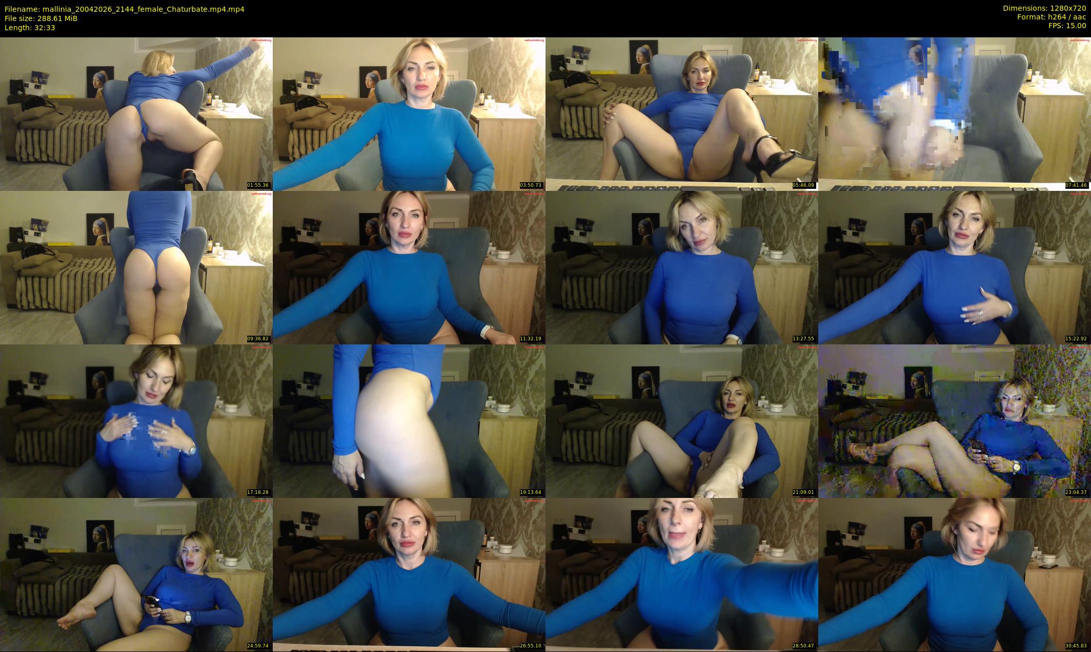 mallinia — 33 minute Chaturbate female cam show recording, 720p, Apr 20, 2026