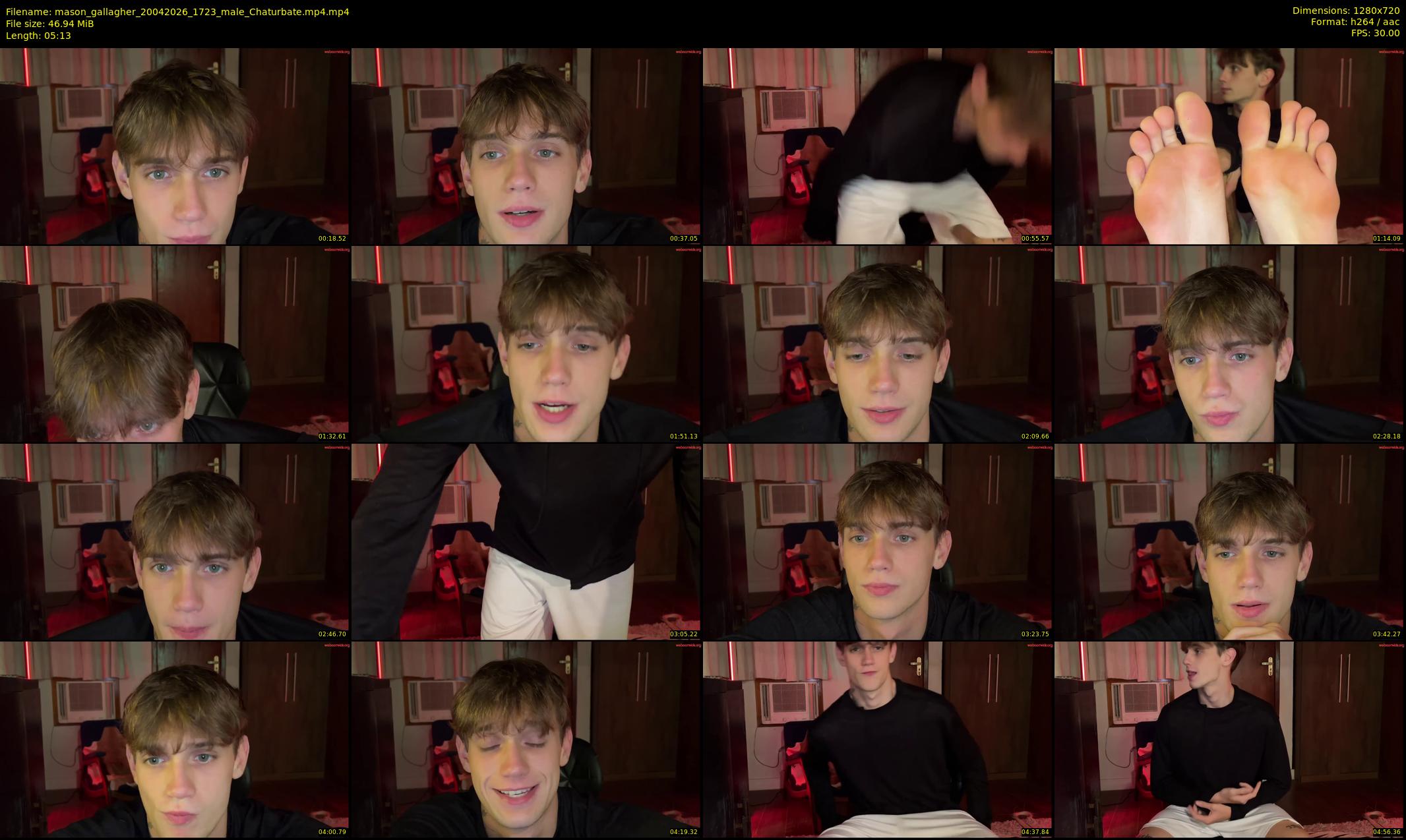 mason_gallagher — 6 minute Chaturbate male cam show recording, 720p, Apr 20, 2026