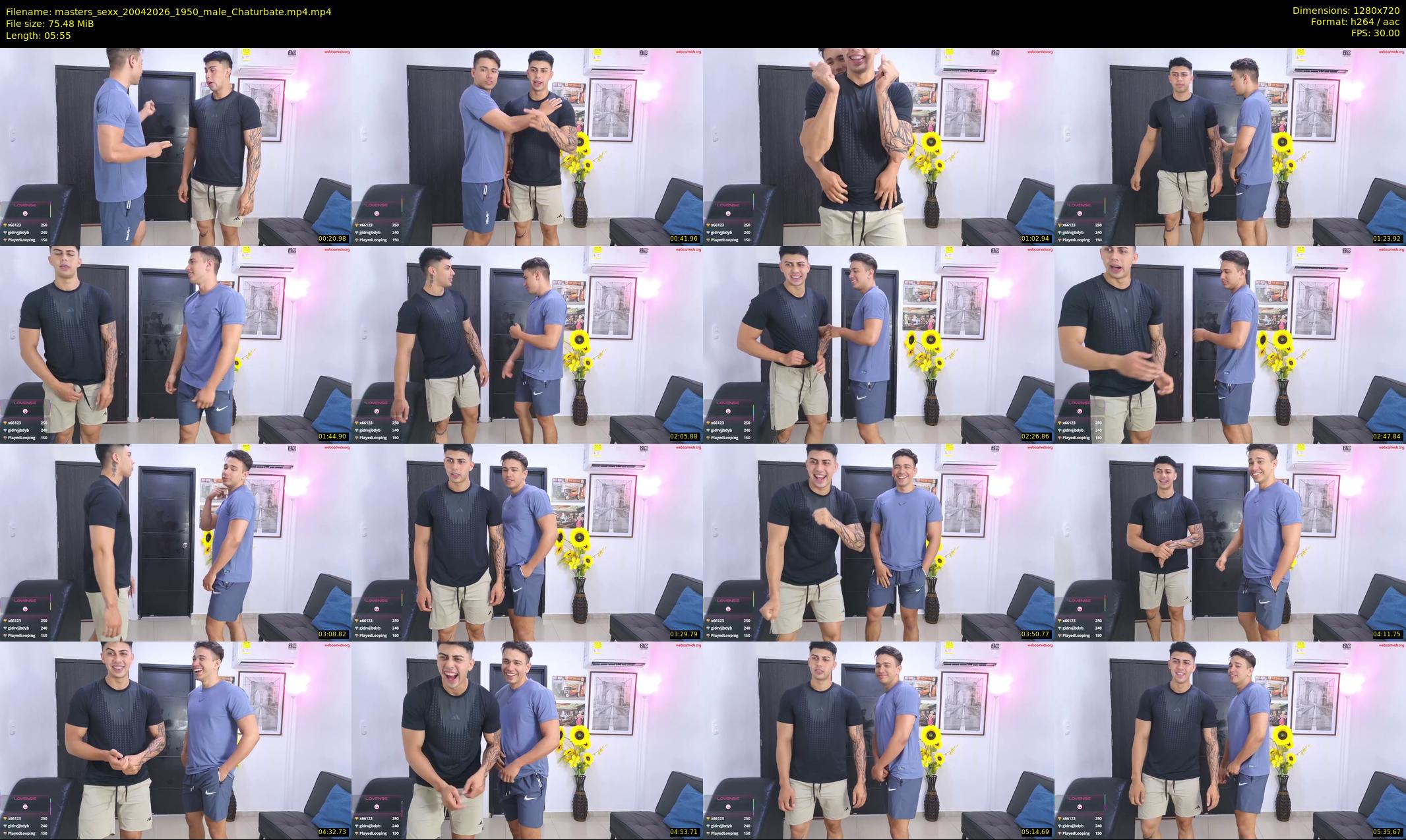 masters_sexx — 6 minute Chaturbate male cam show recording, 720p, Apr 20, 2026