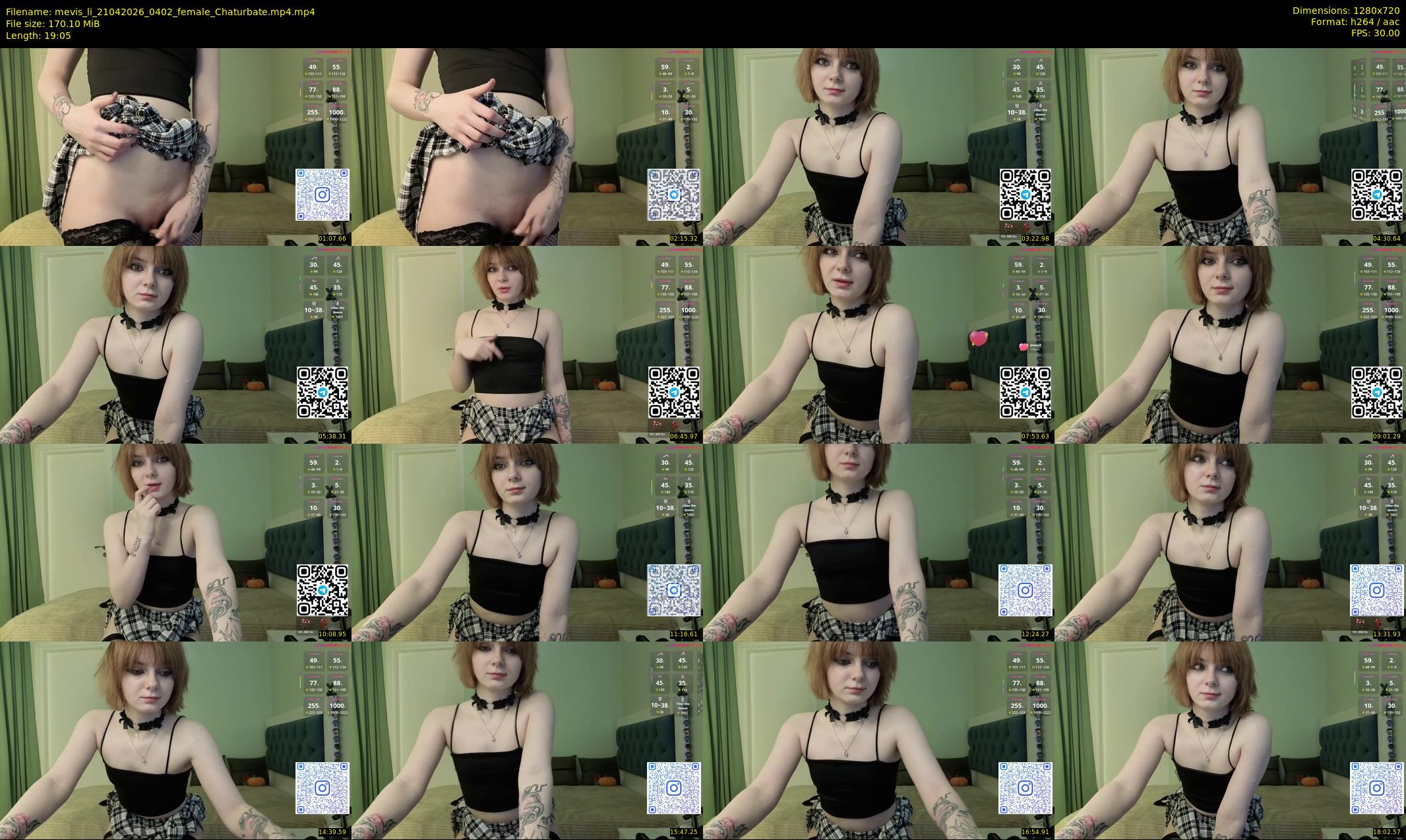 mevis_li — 20 minute Chaturbate female cam show recording, 720p, Apr 21, 2026