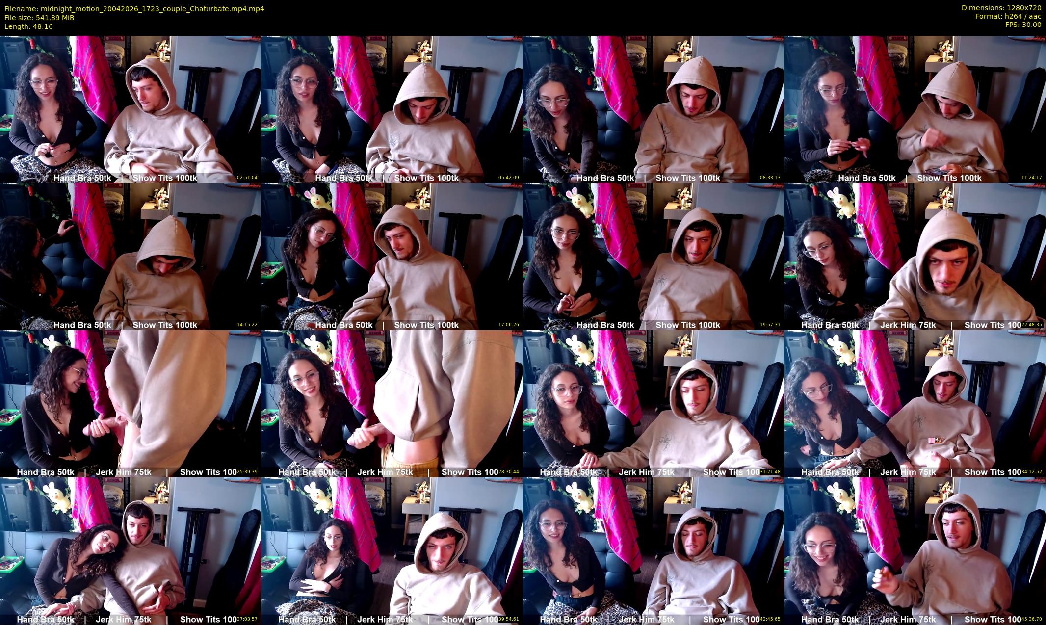 midnight_motion — 49 minute Chaturbate couple cam show recording, 720p, Apr 20, 2026