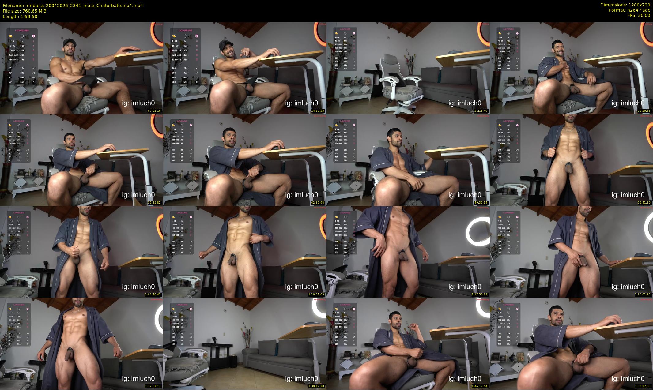 mrlouiss — 120 minute Chaturbate male cam show recording, 720p, Apr 20, 2026