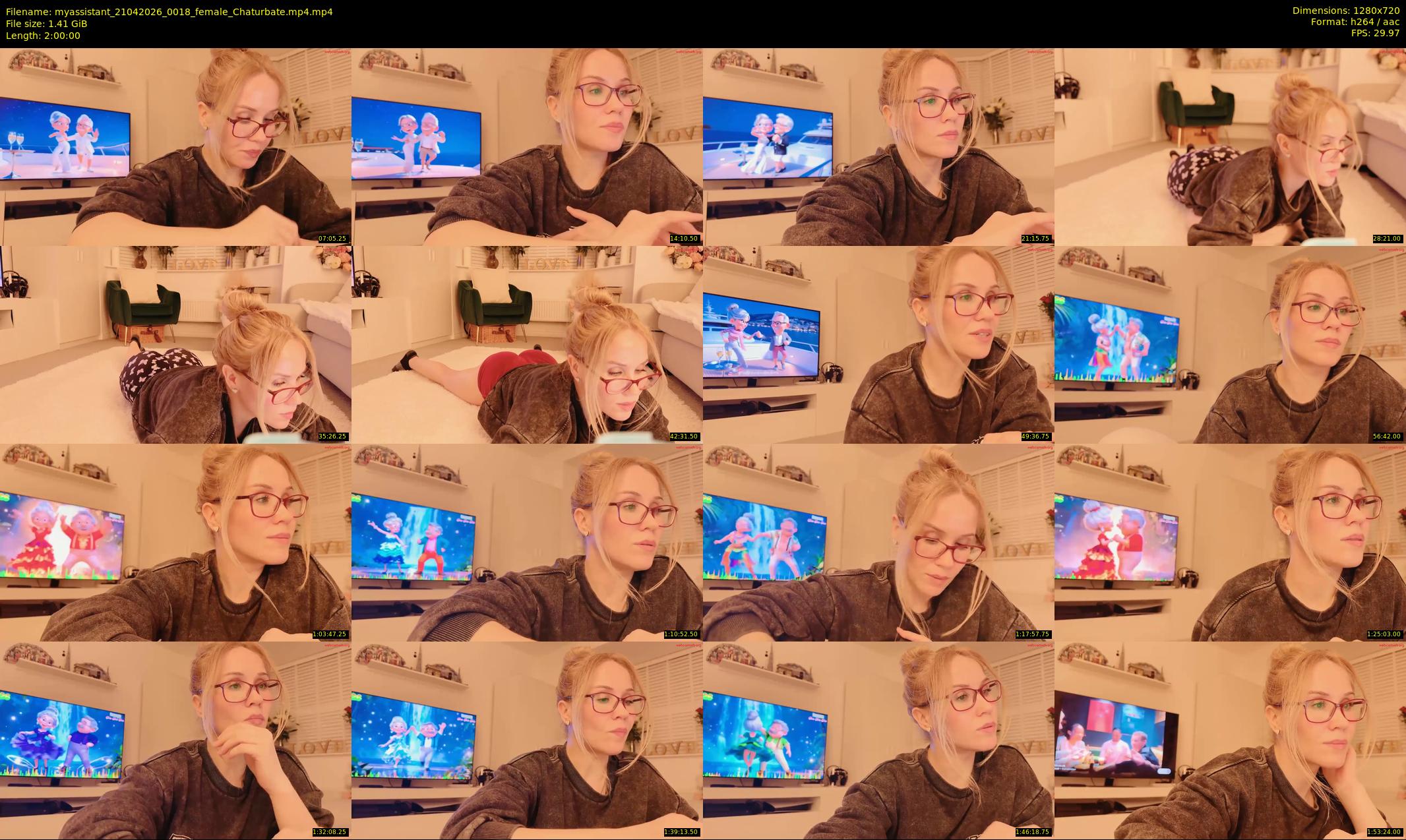 myassistant — 120 minute Chaturbate female cam show recording, 720p, Apr 21, 2026