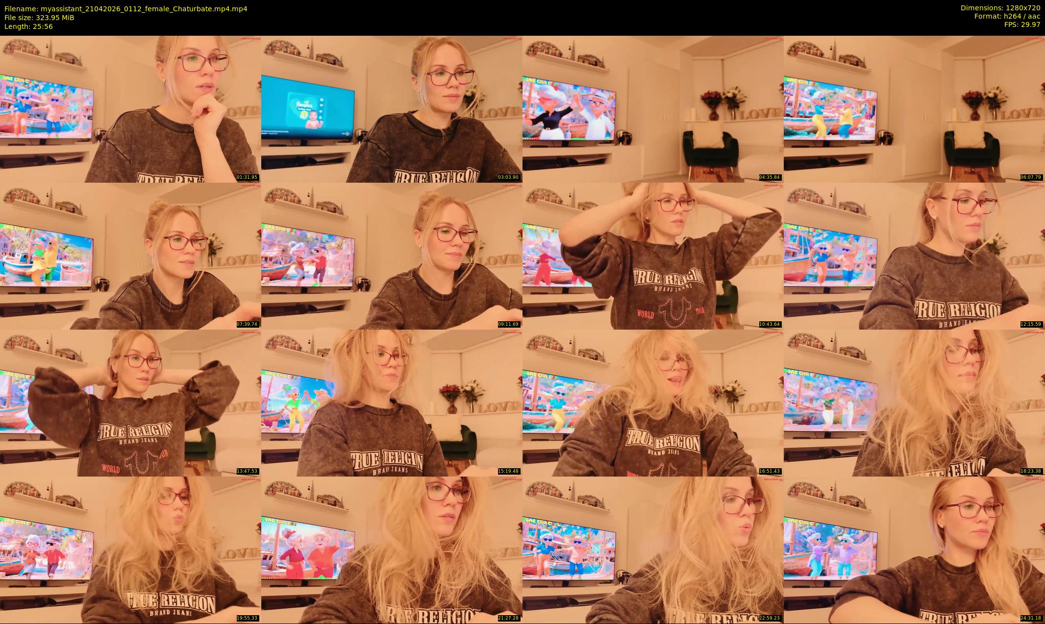 myassistant — 26 minute Chaturbate female cam show recording, 720p, Apr 21, 2026