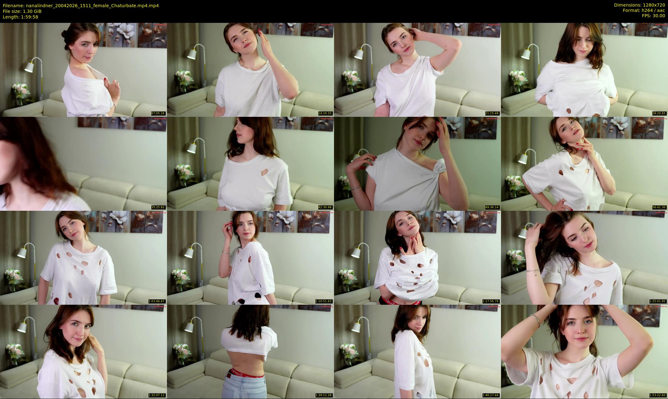 nanalindner — 120 minute Chaturbate female cam show recording, 720p, Apr 20, 2026