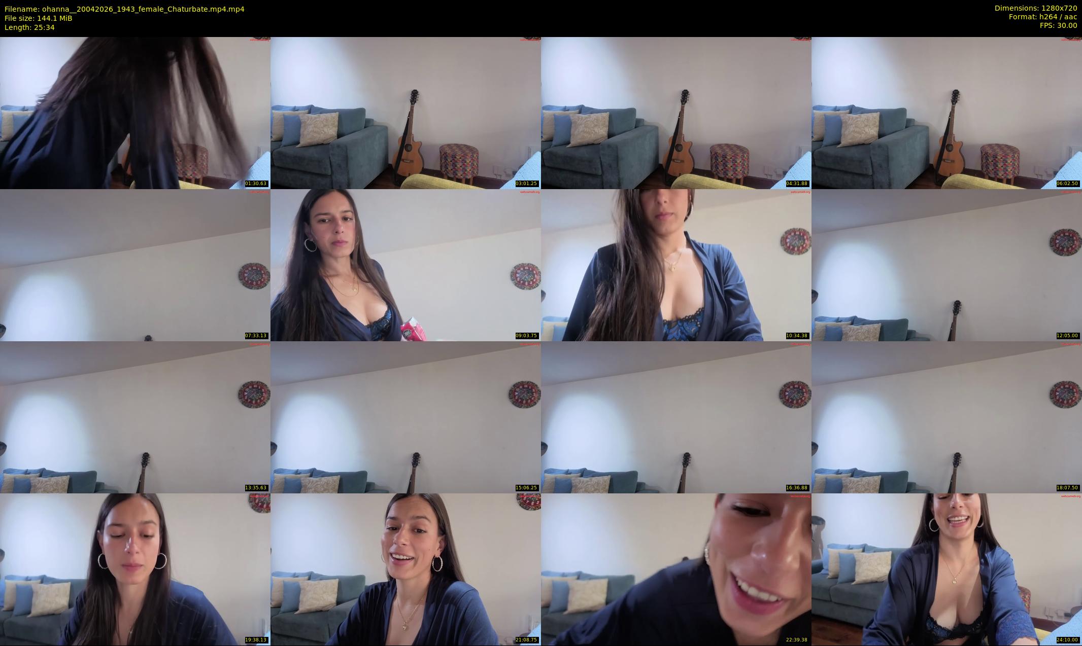 ohanna_ — 26 minute Chaturbate female cam show recording, 720p, Apr 20, 2026