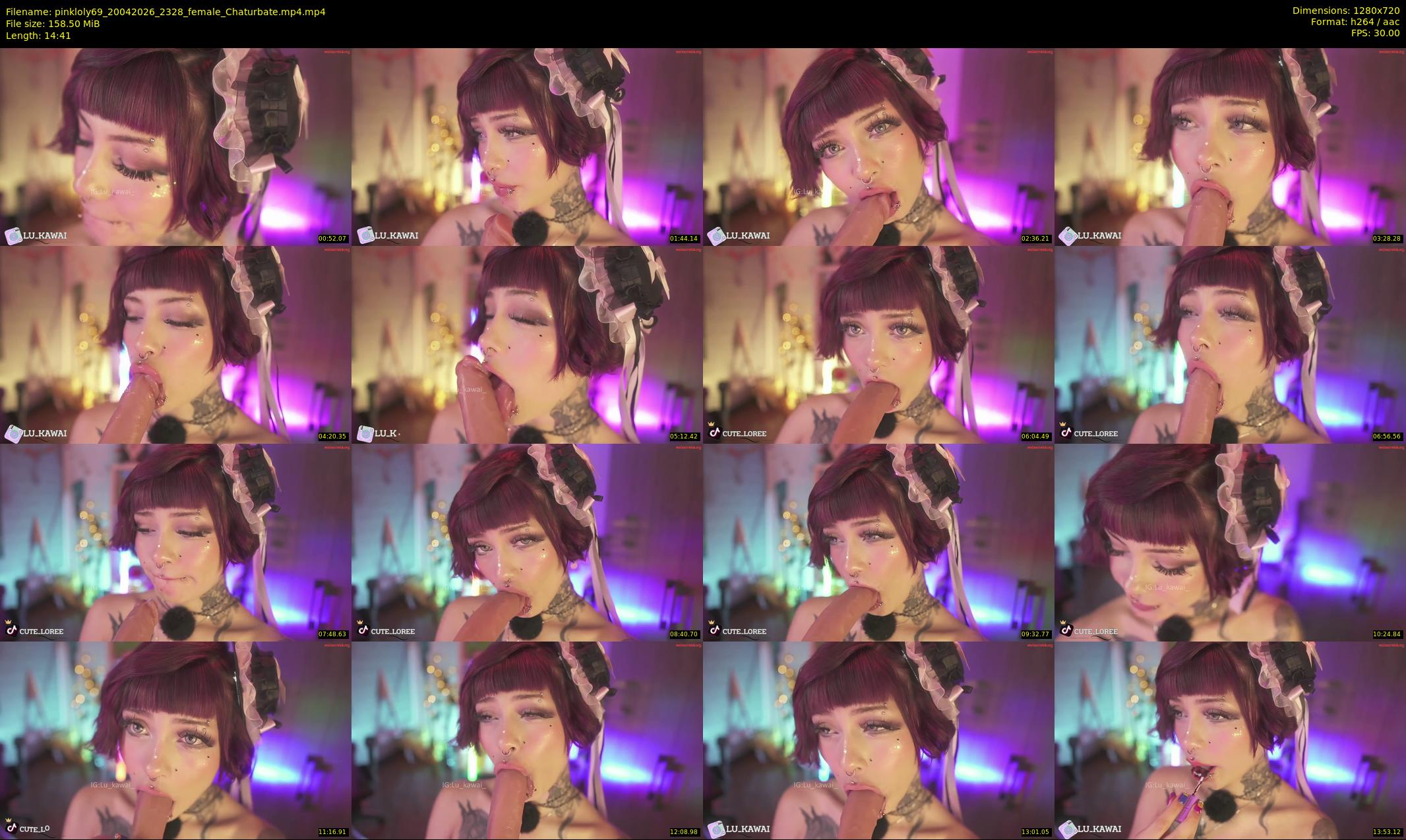 pinkloly69 — 15 minute Chaturbate female cam show recording, 720p, Apr 20, 2026