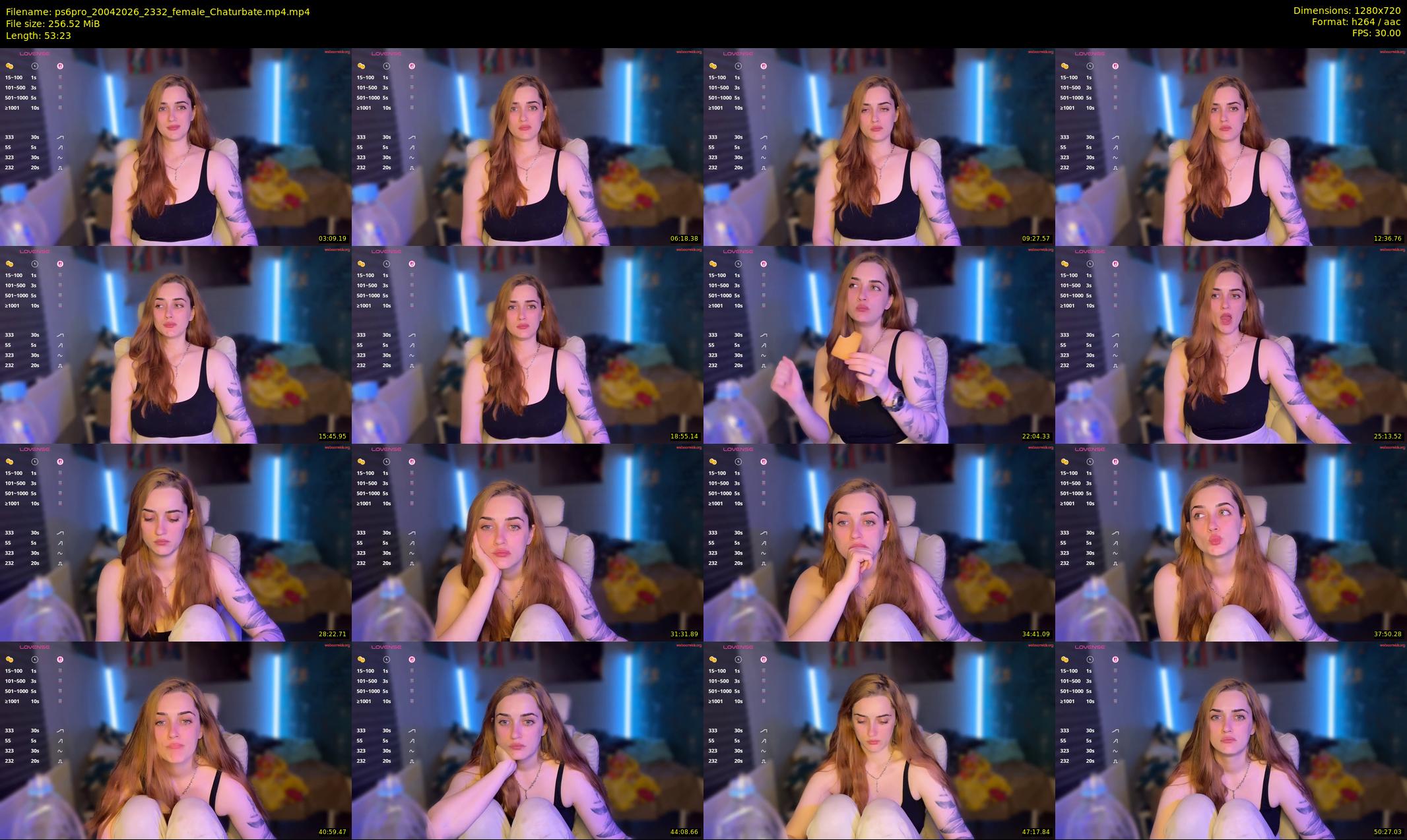 ps6pro — 54 minute Chaturbate female cam show recording, 720p, Apr 20, 2026
