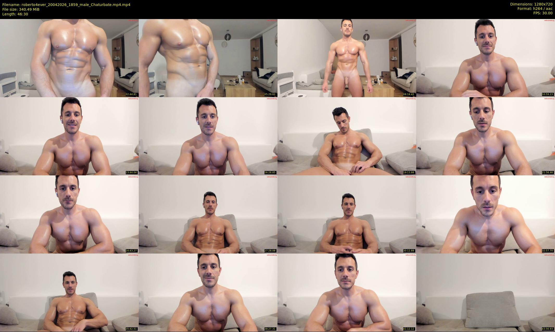 roberto4ever — 47 minute Chaturbate male cam show recording, 720p, Apr 20, 2026