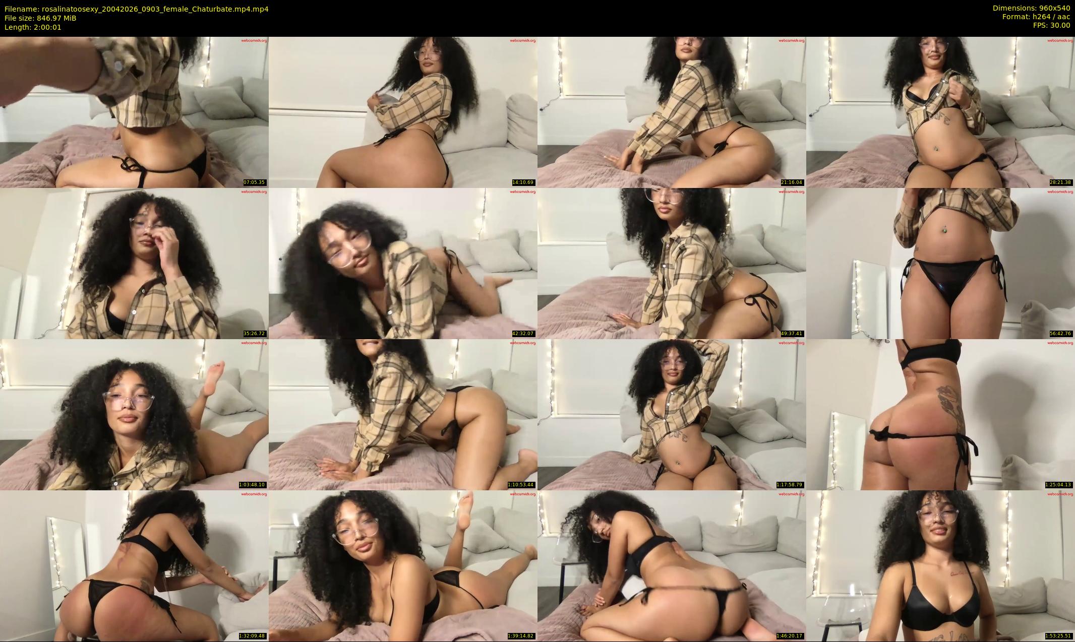 rosalinatoosexy — 121 minute Chaturbate female cam show recording, 480p, Apr 20, 2026