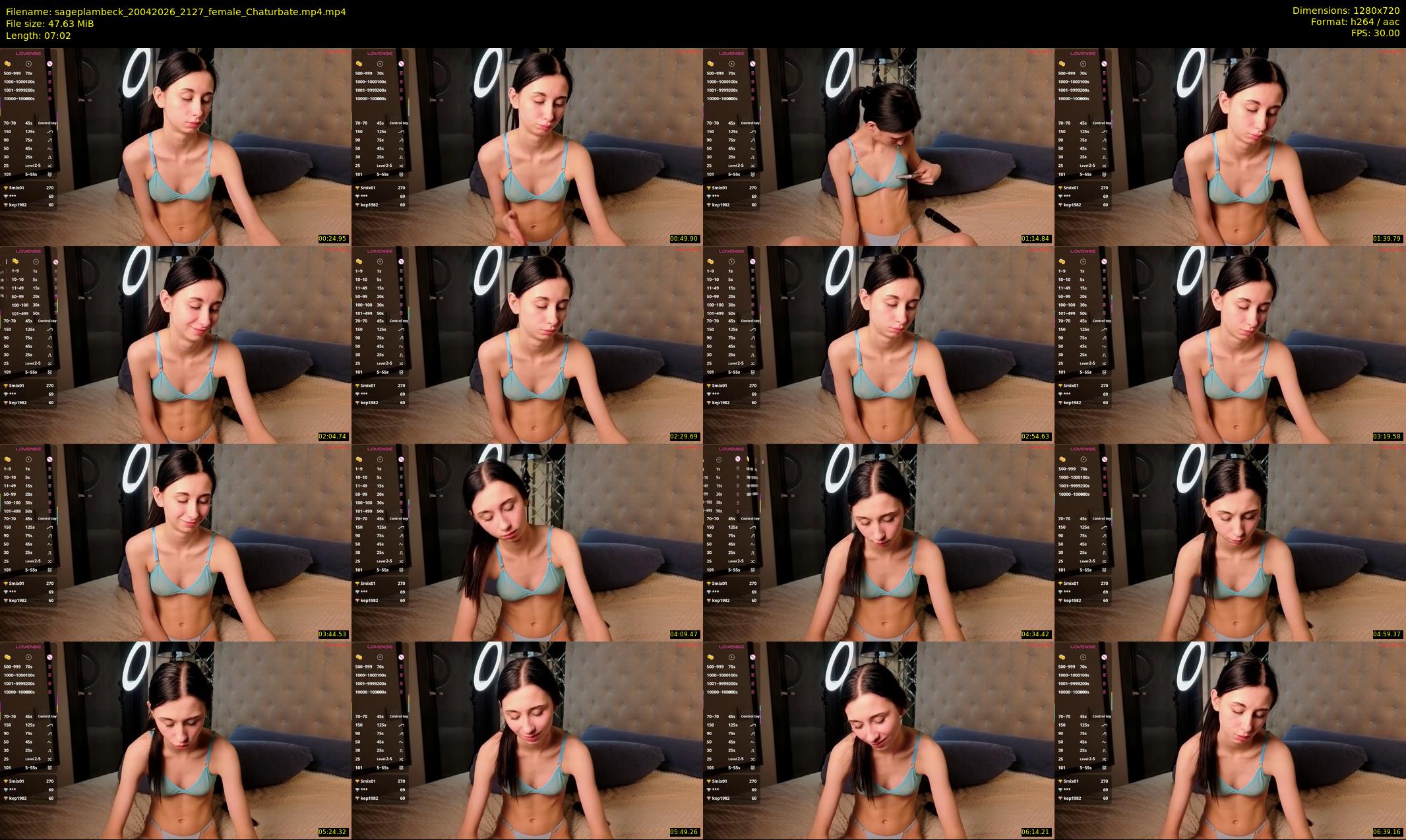 sageplambeck — 8 minute Chaturbate female cam show recording, 720p, Apr 20, 2026