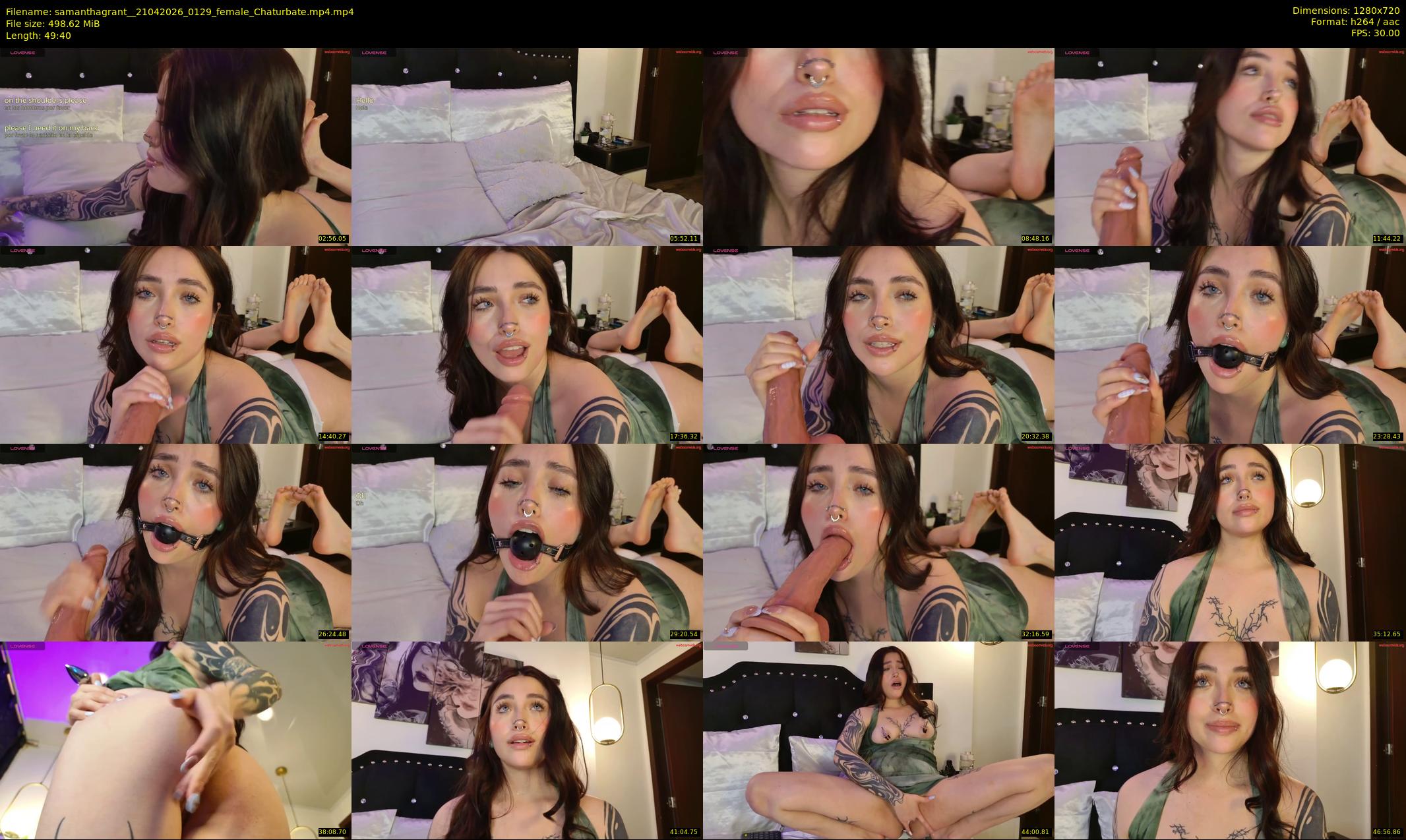 samanthagrant_ — 50 minute Chaturbate female cam show recording, 720p, Apr 21, 2026
