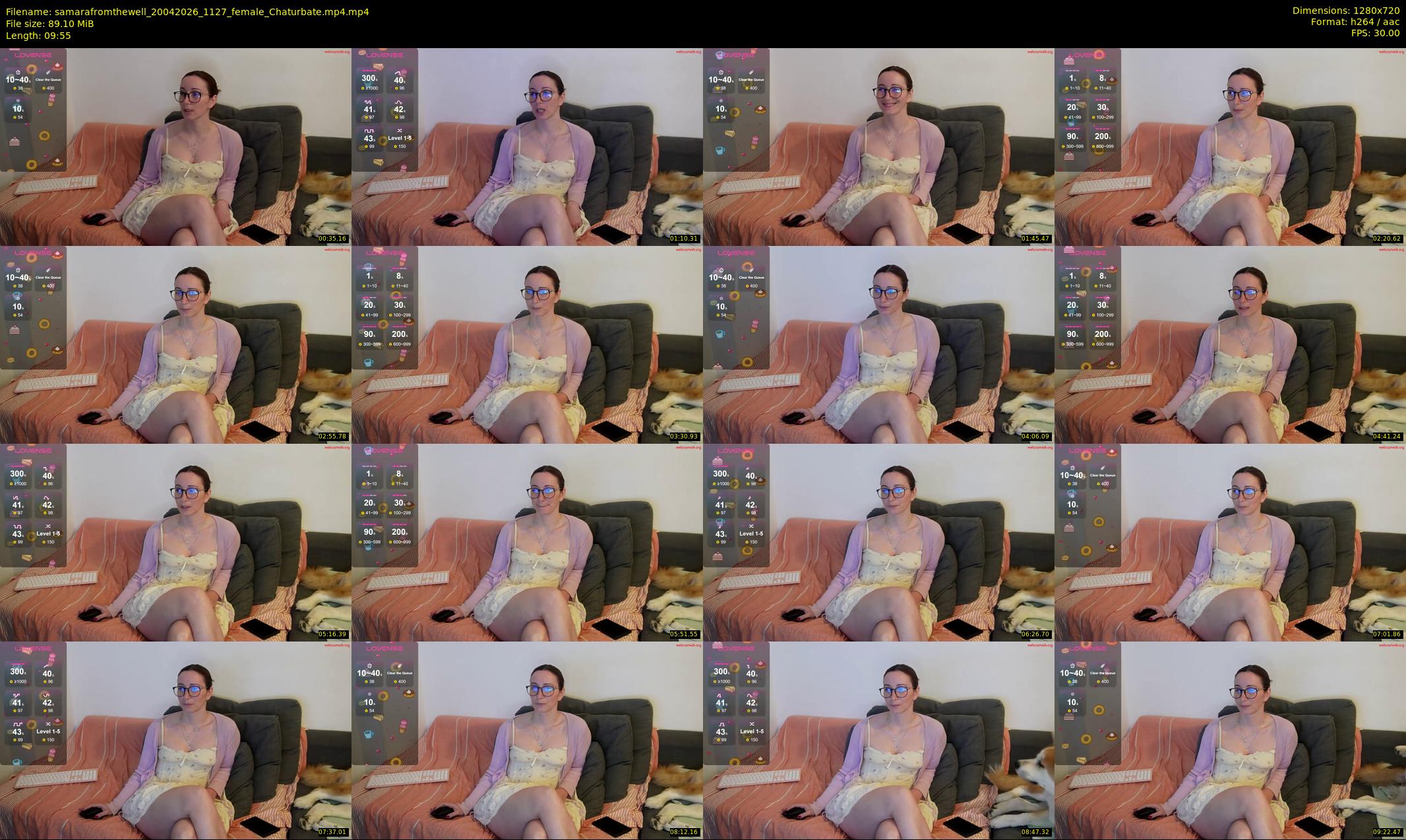 samarafromthewell — 10 minute Chaturbate female cam show recording, 720p, Apr 20, 2026