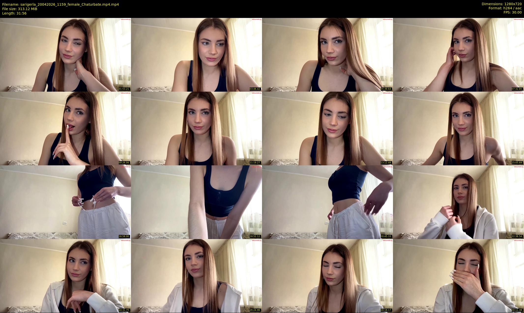 sarigerla — 32 minute Chaturbate female cam show recording, 720p, Apr 20, 2026