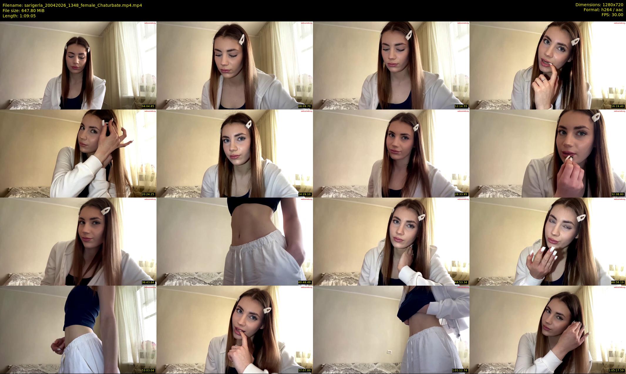 sarigerla — 70 minute Chaturbate female cam show recording, 720p, Apr 20, 2026