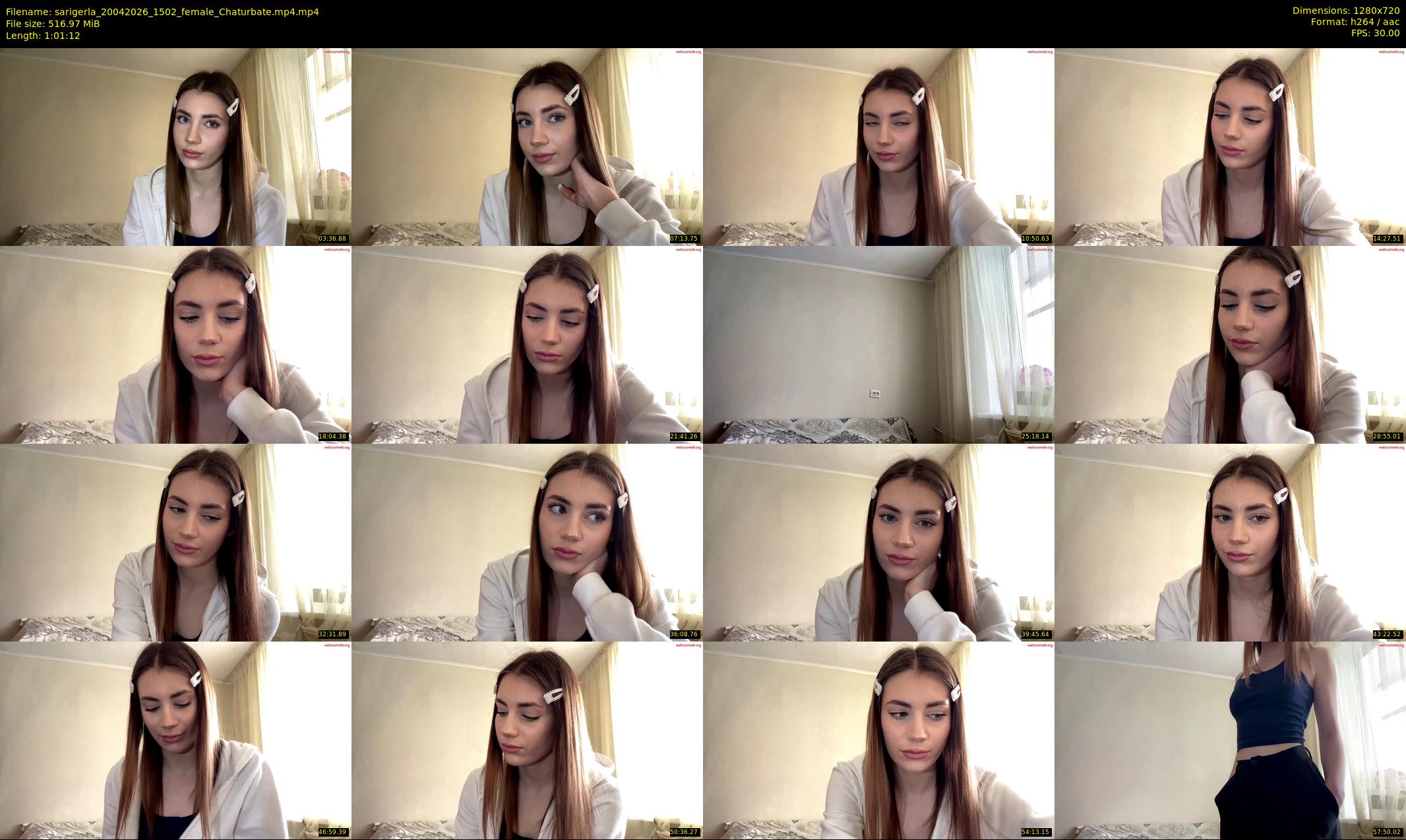 sarigerla — 62 minute Chaturbate female cam show recording, 720p, Apr 20, 2026