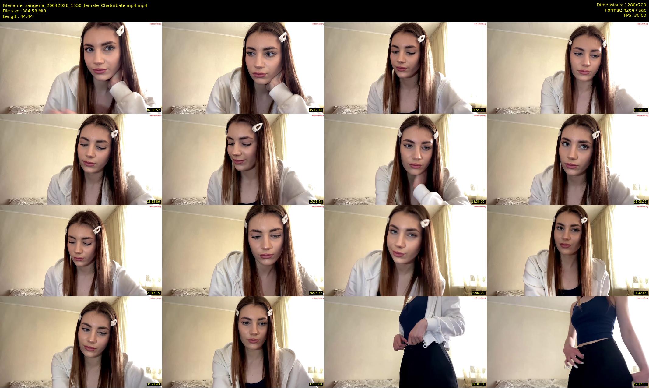 sarigerla — 45 minute Chaturbate female cam show recording, 720p, Apr 20, 2026