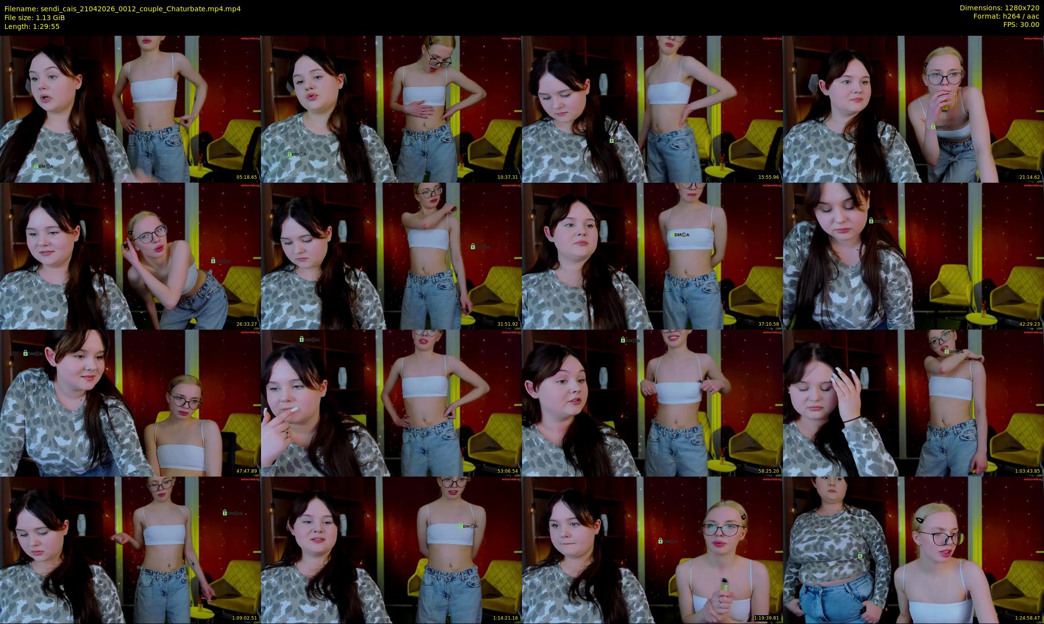sendi_cais — 90 minute Chaturbate female cam show recording, 720p, Apr 21, 2026