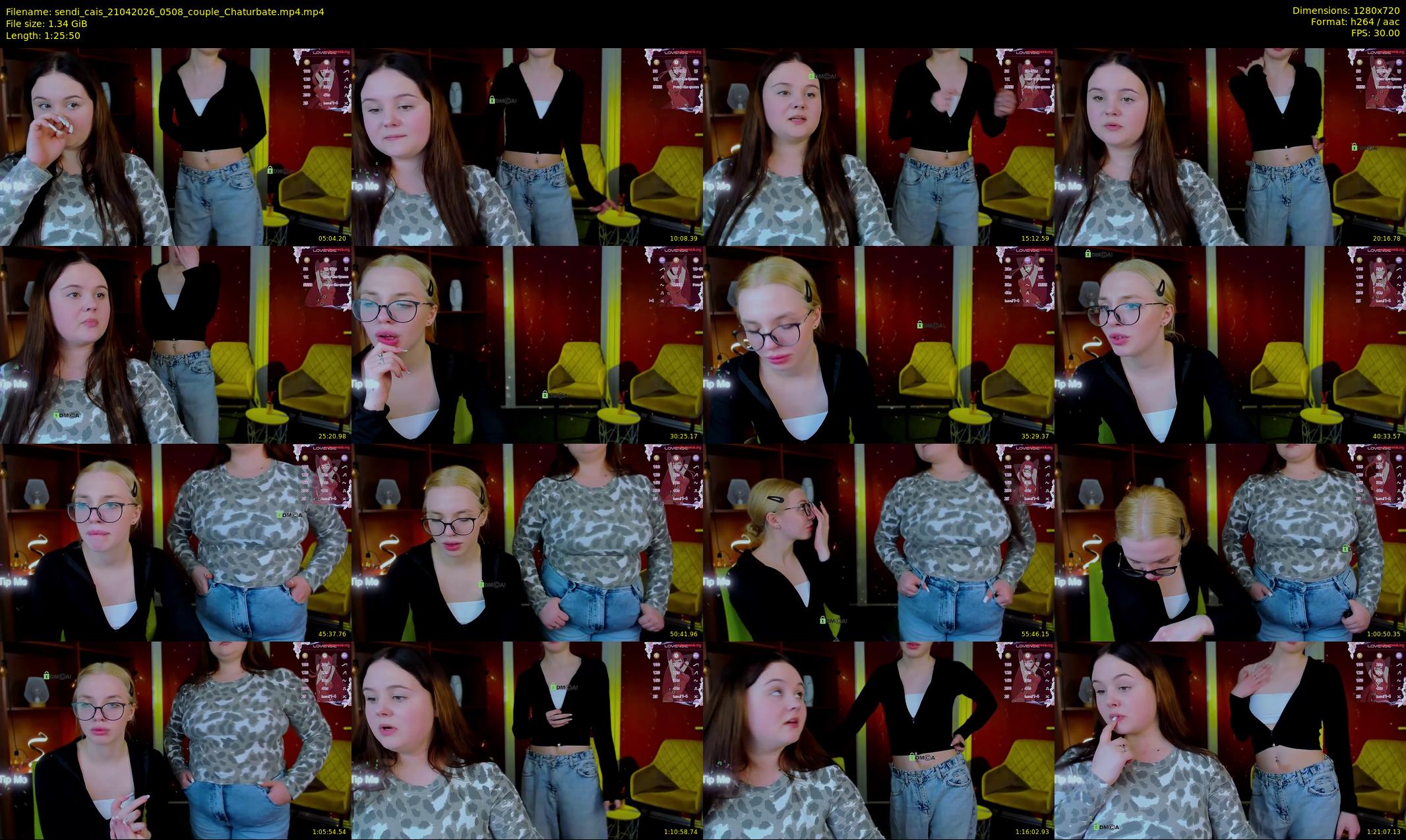 sendi_cais — 86 minute Chaturbate female cam show recording, 720p, Apr 21, 2026