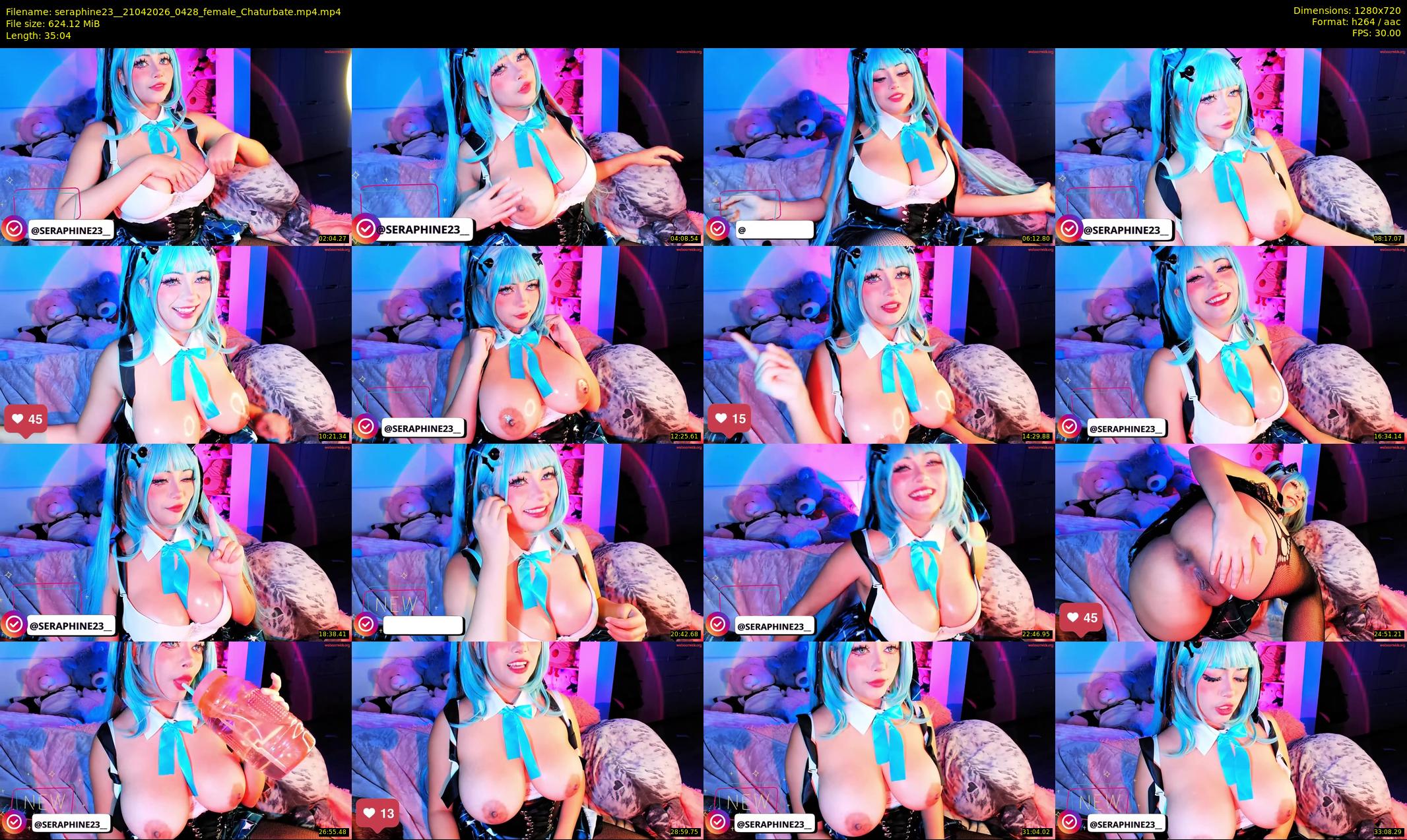 seraphine23_ — 36 minute Chaturbate female cam show recording, 720p, Apr 21, 2026