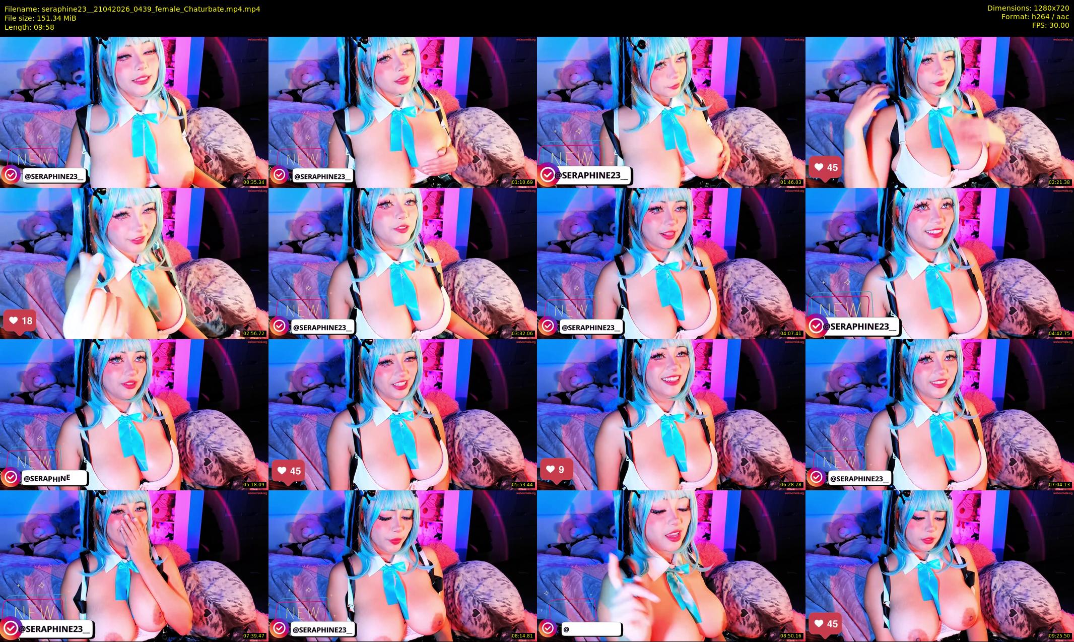 seraphine23_ — 10 minute Chaturbate female cam show recording, 720p, Apr 21, 2026