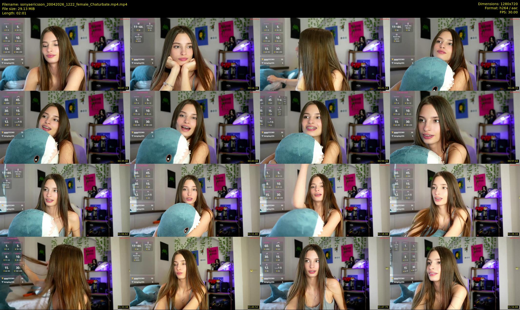 sonyaericsson — 3 minute Chaturbate female cam show recording, 720p, Apr 20, 2026