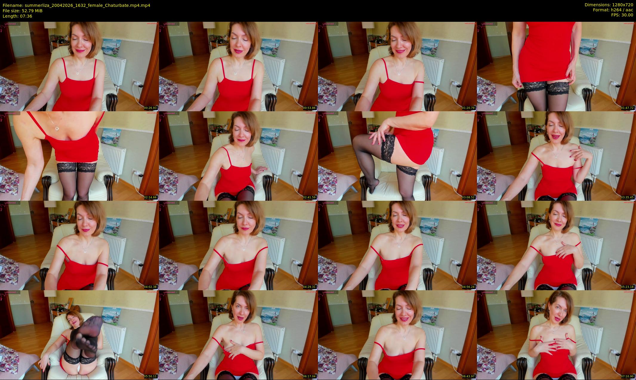 summerliza — 8 minute Chaturbate female cam show recording, 720p, Apr 20, 2026