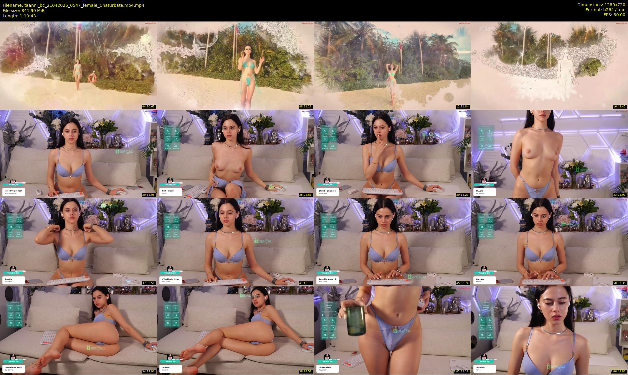 taanni_bc — 71 minute Chaturbate female cam show recording, 720p, Apr 21, 2026