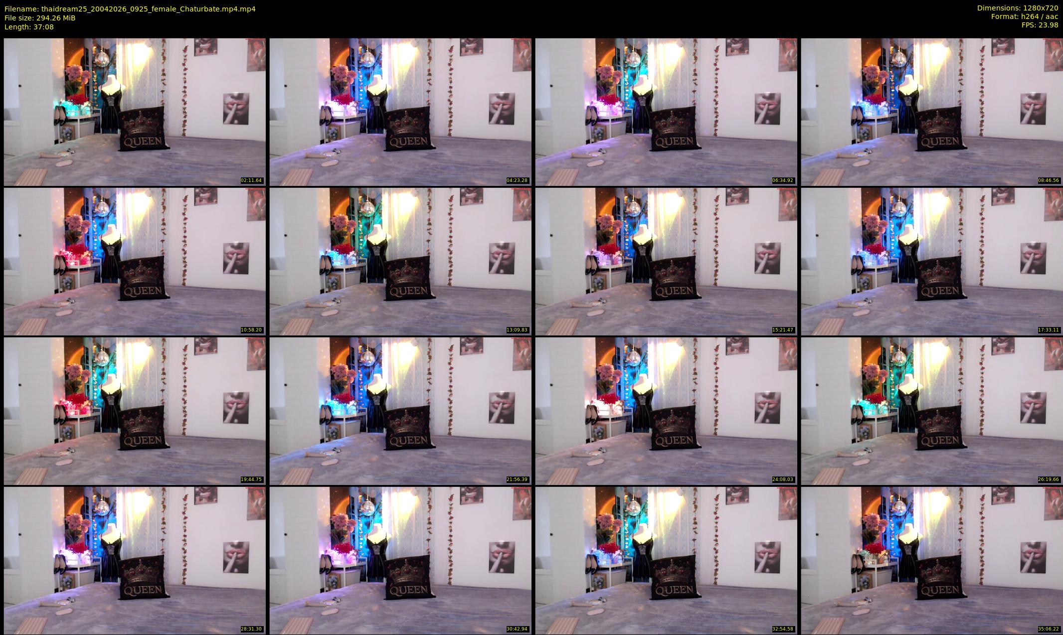 thaidream25 — 38 minute Chaturbate female cam show recording, 720p, Apr 20, 2026