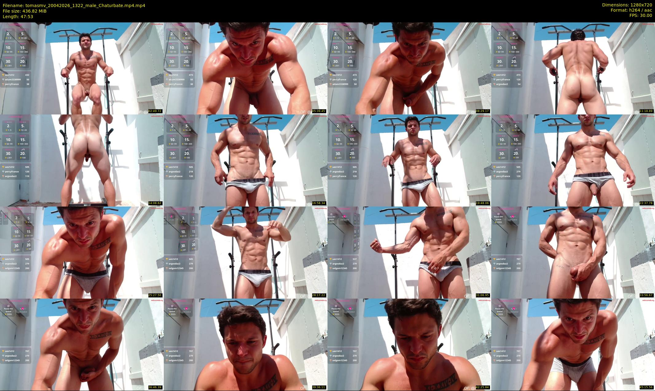 tomasmv — 48 minute Chaturbate male cam show recording, 720p, Apr 20, 2026