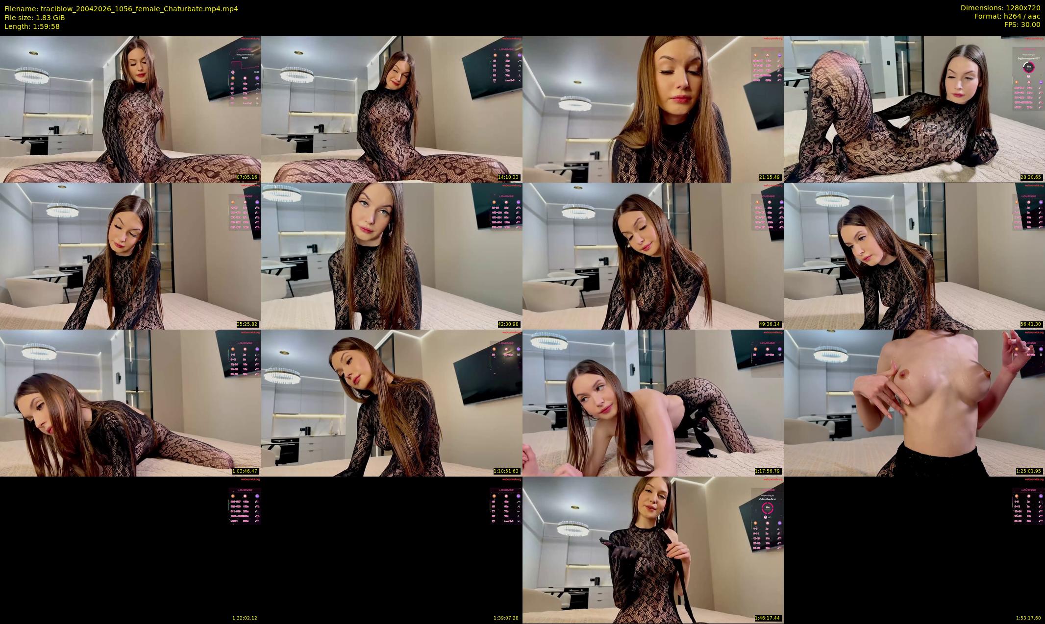 traciblow — 120 minute Chaturbate female cam show recording, 720p, Apr 20, 2026