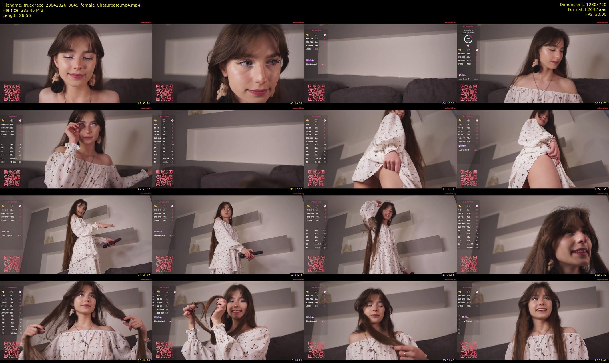 truegrace — 27 minute Chaturbate female cam show recording, 720p, Apr 20, 2026