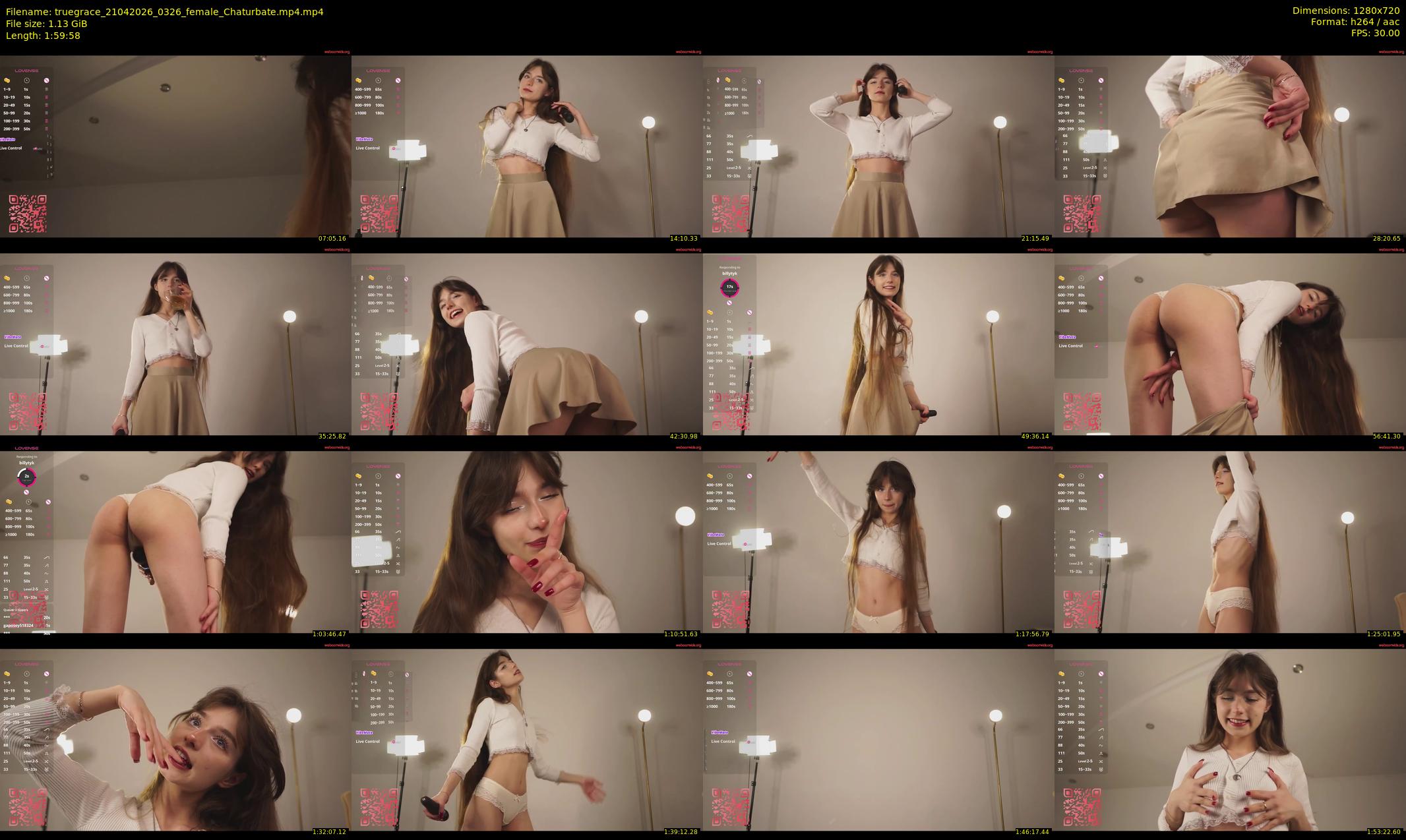 truegrace — 120 minute Chaturbate female cam show recording, 720p, Apr 21, 2026