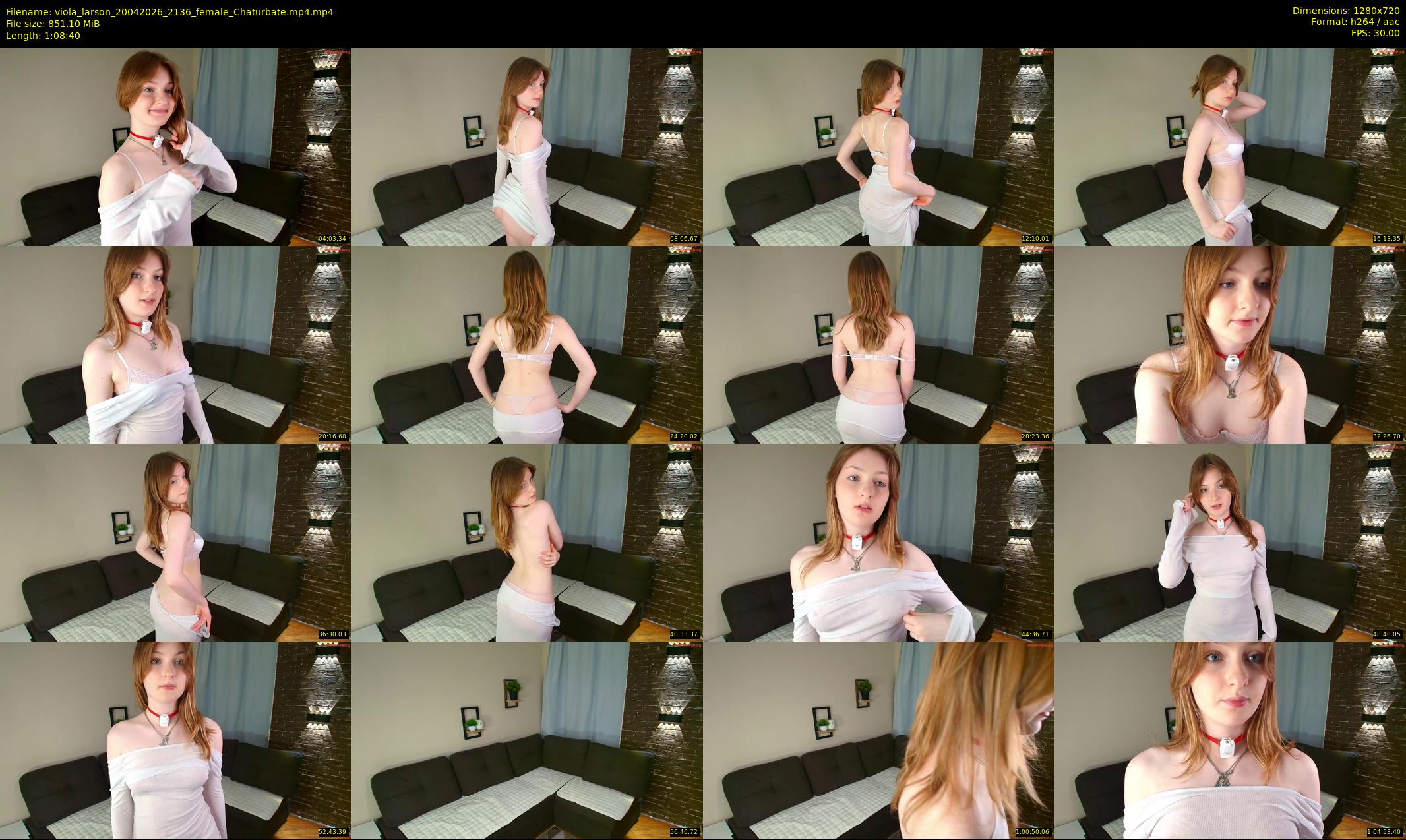 viola_larson — 69 minute Chaturbate female cam show recording, 720p, Apr 20, 2026
