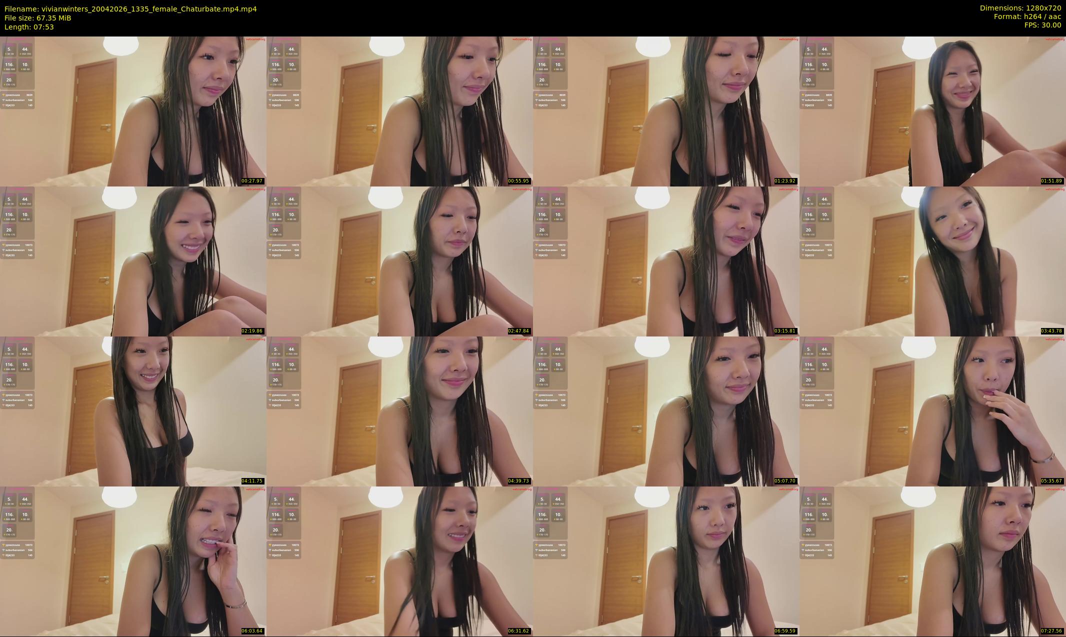 vivianwinters — 8 minute Chaturbate female cam show recording, 720p, Apr 20, 2026