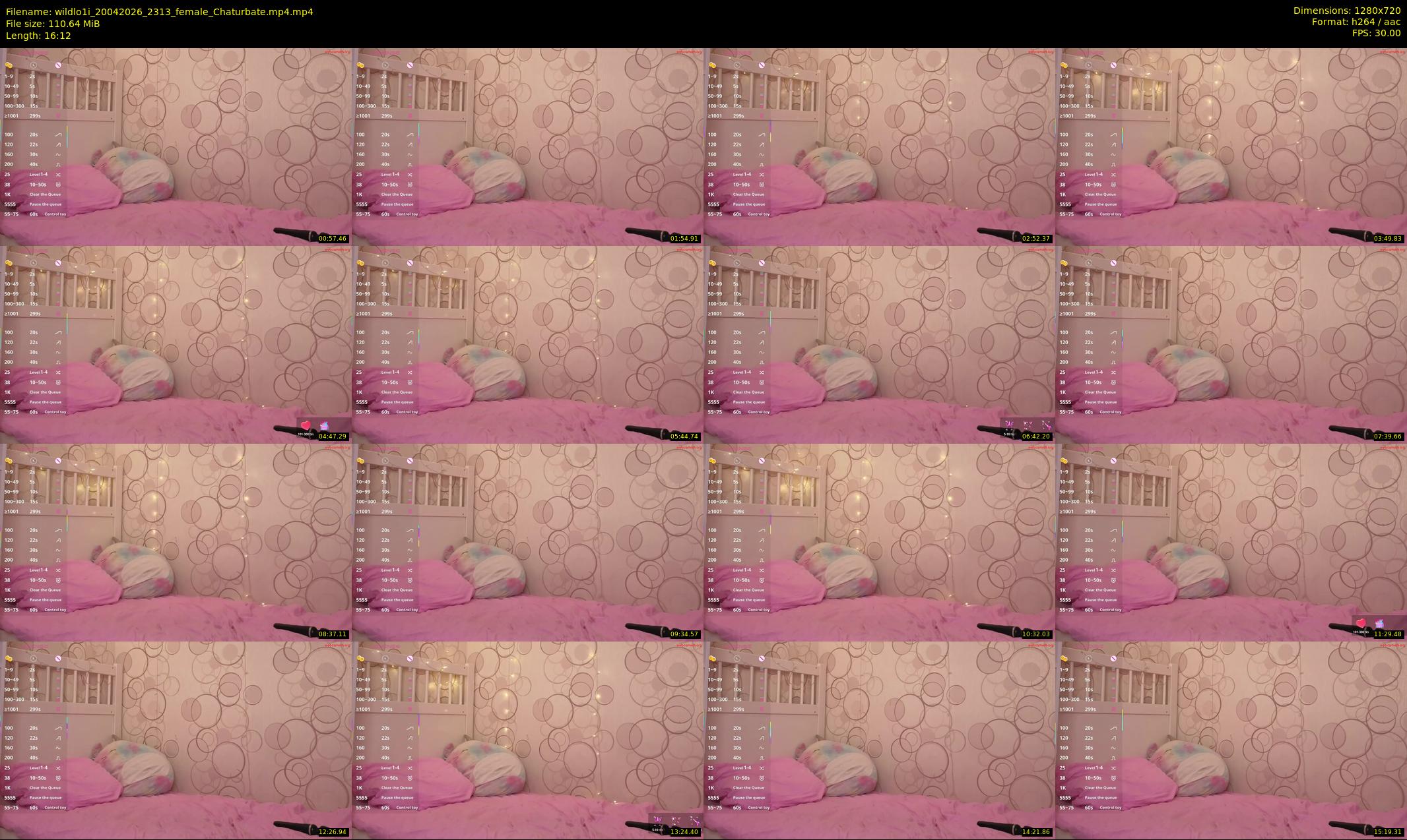 wildlo1i — 17 minute Chaturbate female cam show recording, 720p, Apr 20, 2026