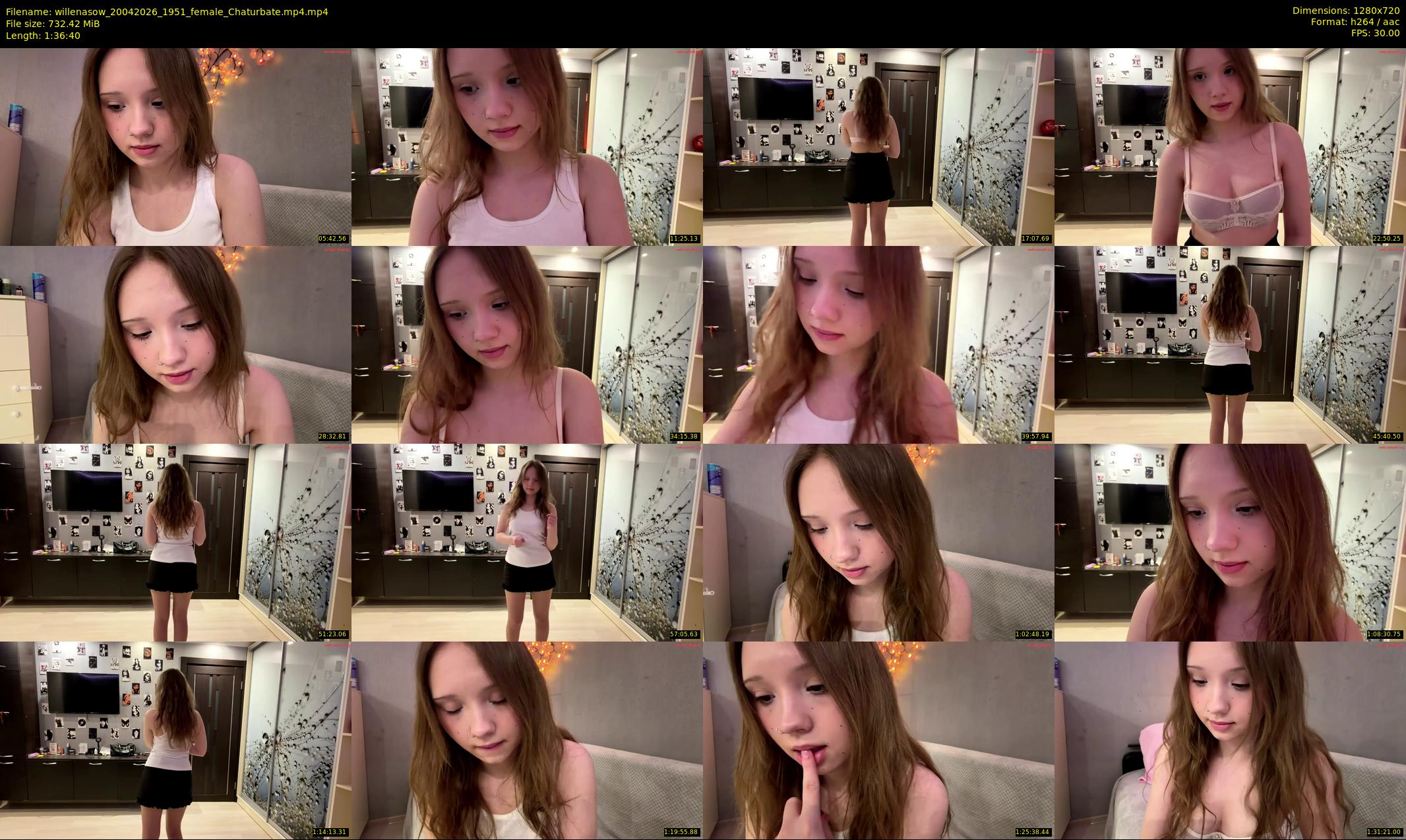 willenasow — 97 minute Chaturbate female cam show recording, 720p, Apr 20, 2026