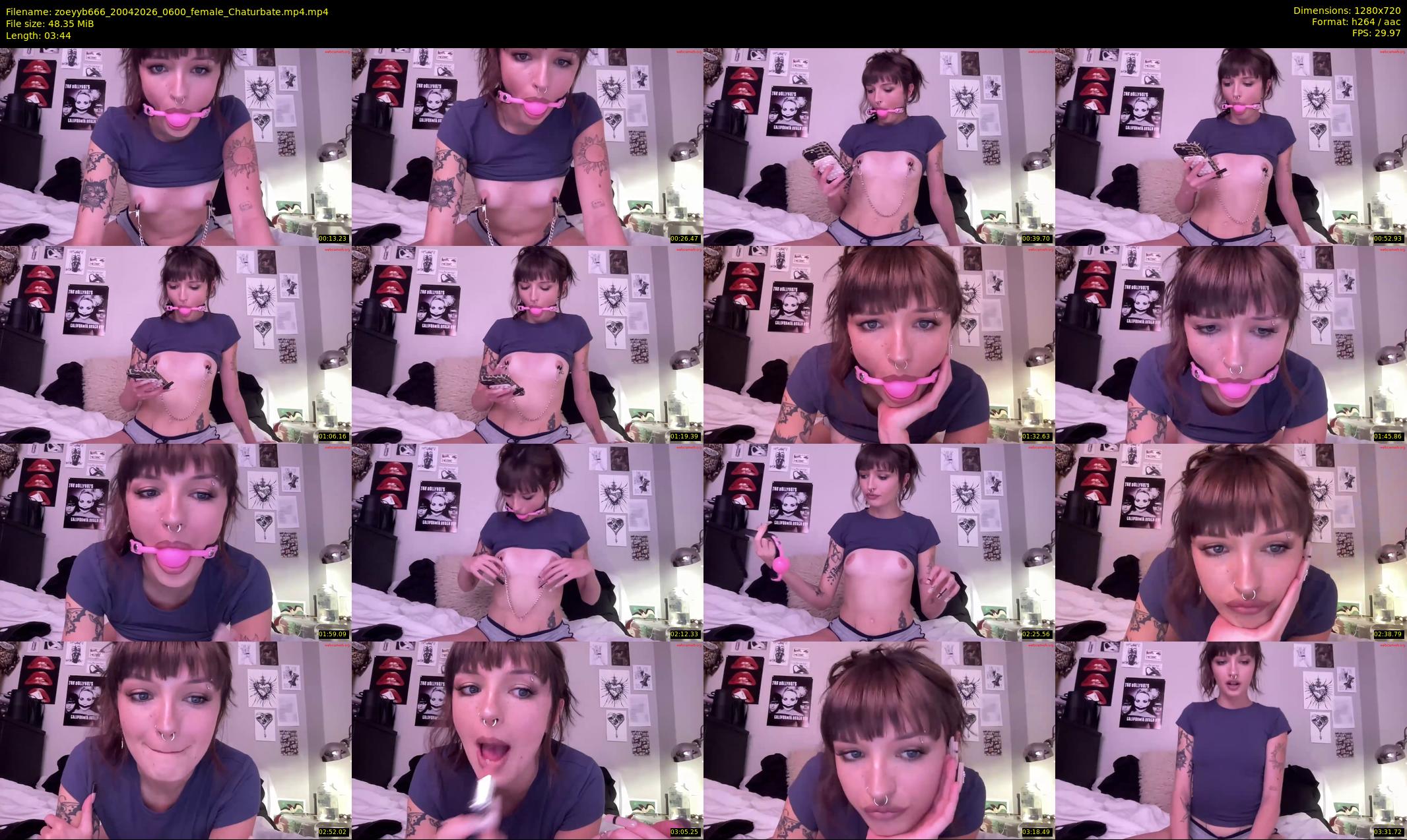 zoeyyb666 — 4 minute Chaturbate female cam show recording, 720p, Apr 20, 2026