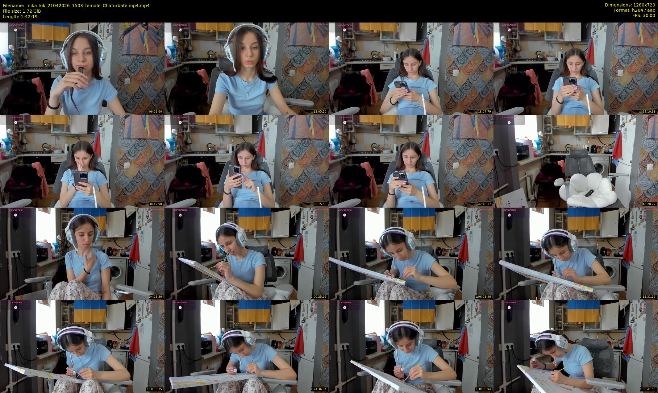 _nika_kik — 103 minute Chaturbate female cam show recording, 720p, Apr 21, 2026