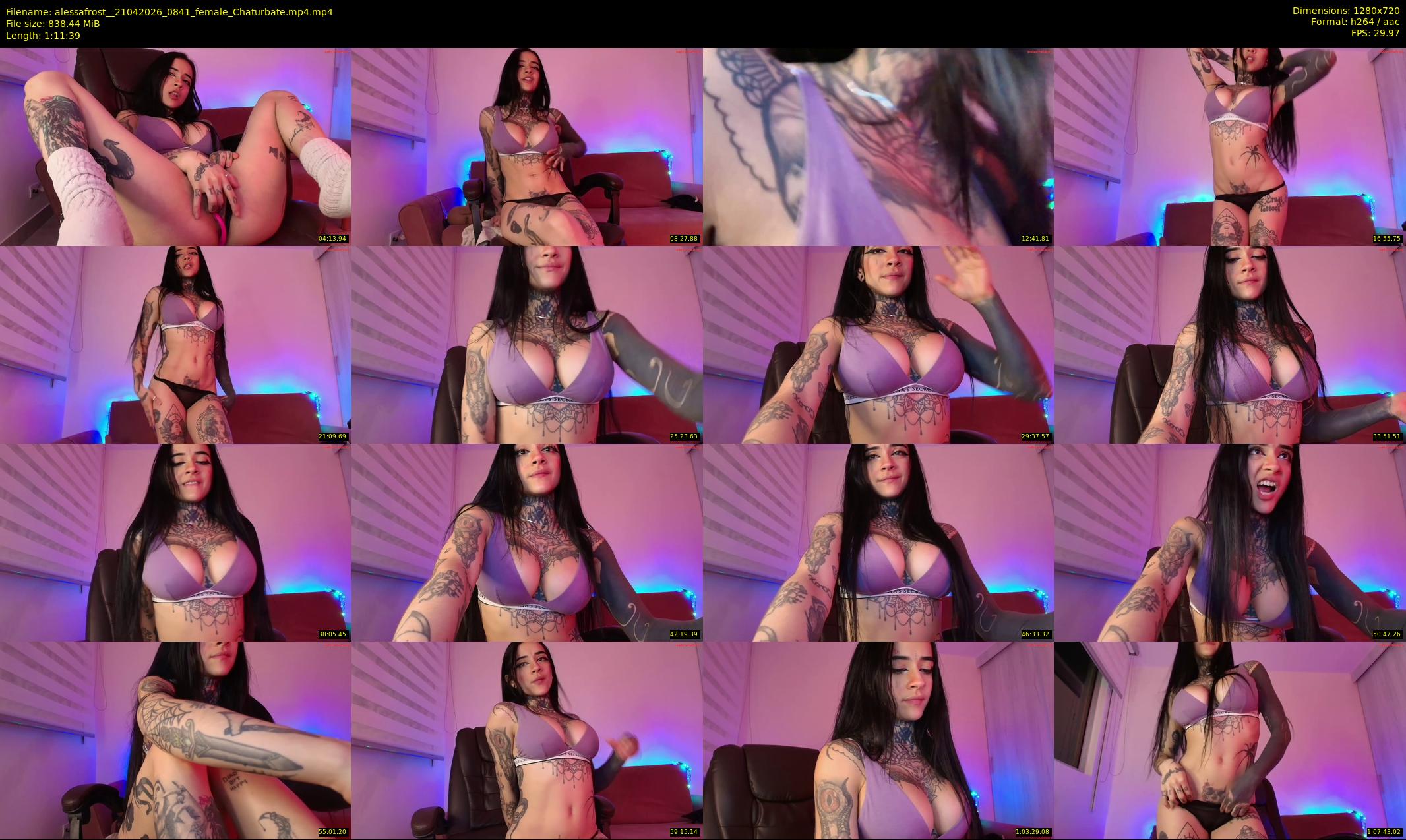 alessafrost_ — 72 minute Chaturbate female cam show recording, 720p, Apr 21, 2026