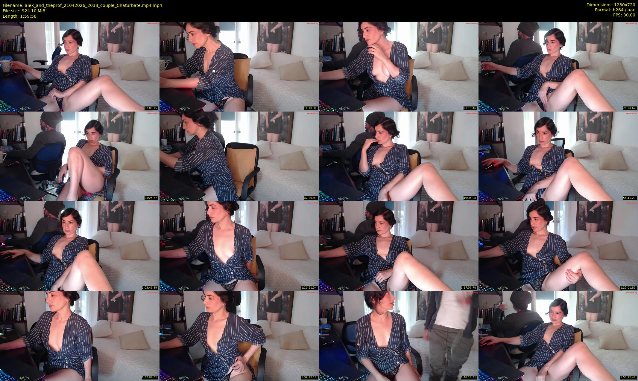 alex_and_theprof — 120 minute Chaturbate couple cam show recording, 720p, Apr 21, 2026