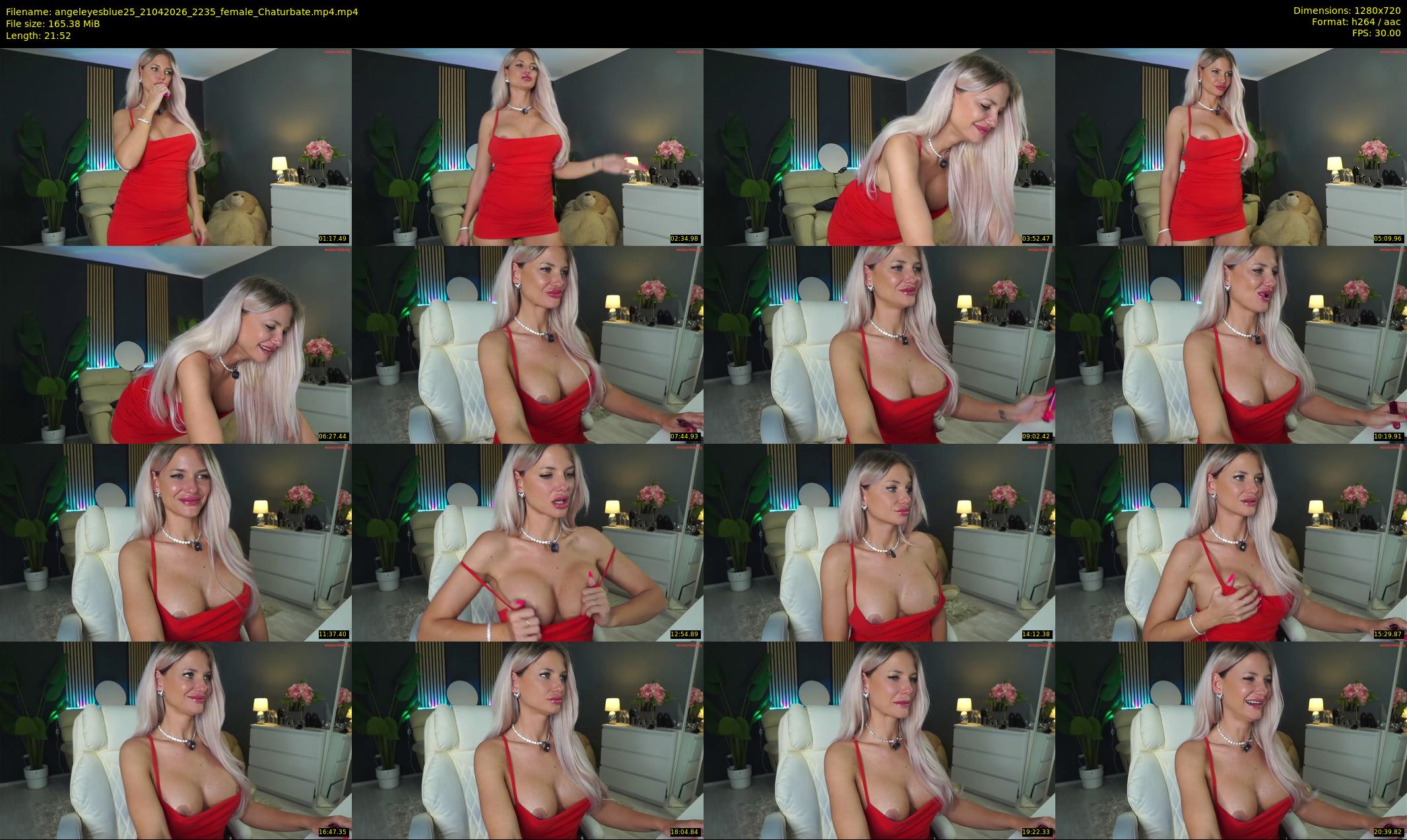 angeleyesblue25 — 22 minute Chaturbate female cam show recording, 720p, Apr 21, 2026