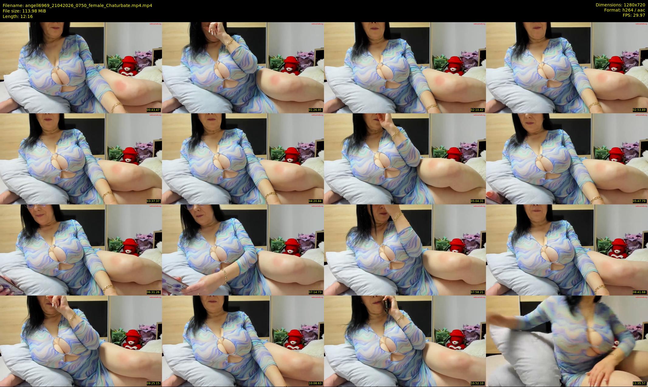 angell6969 — 13 minute Chaturbate female cam show recording, 720p, Apr 21, 2026