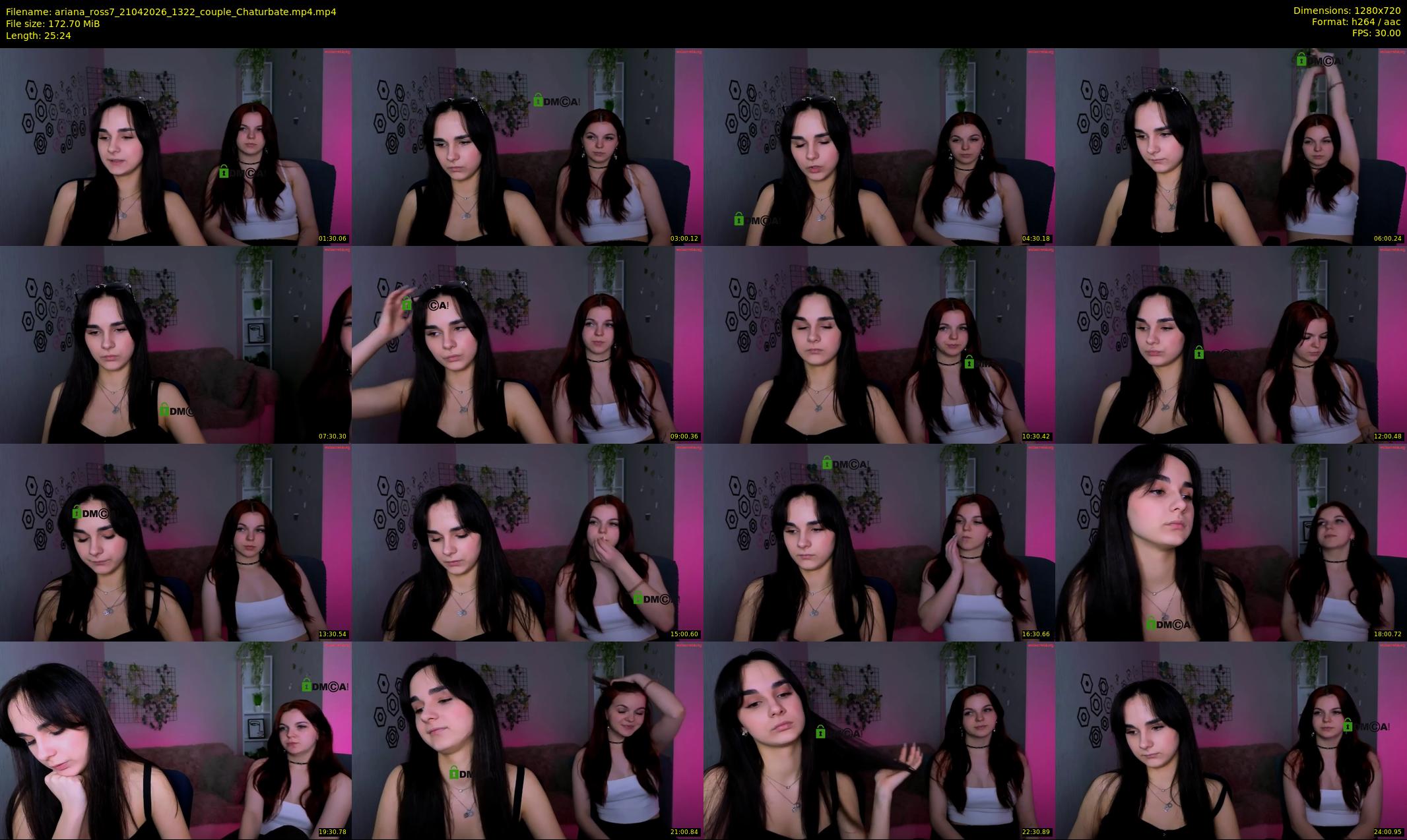 ariana_ross7 — 26 minute Chaturbate couple cam show recording, 720p, Apr 21, 2026