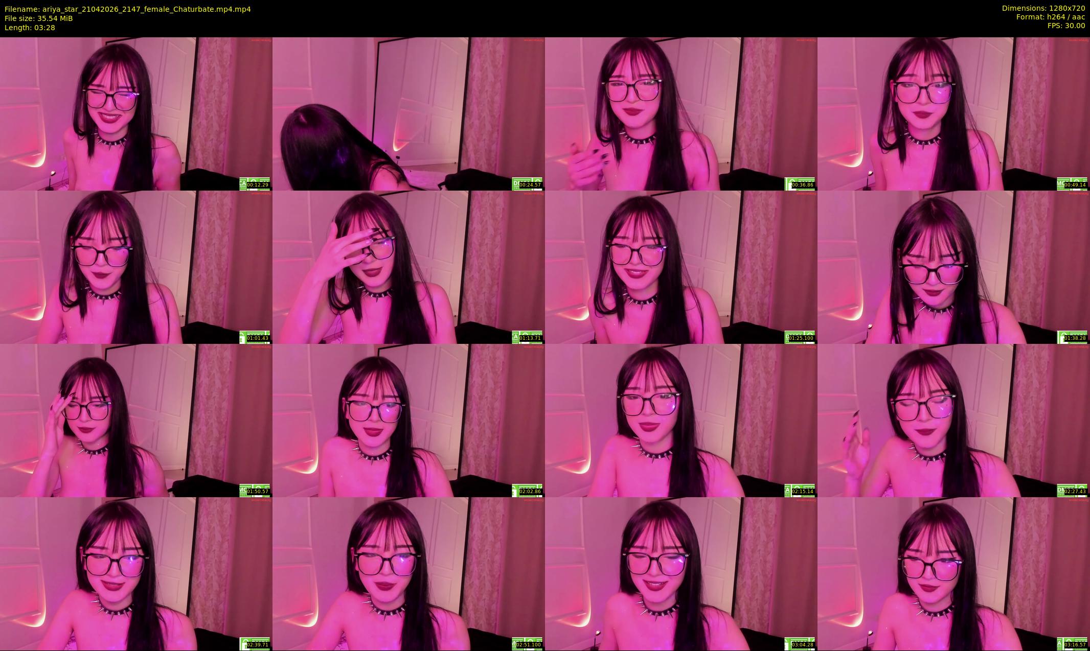 ariya_star — 4 minute Chaturbate female cam show recording, 720p, Apr 21, 2026