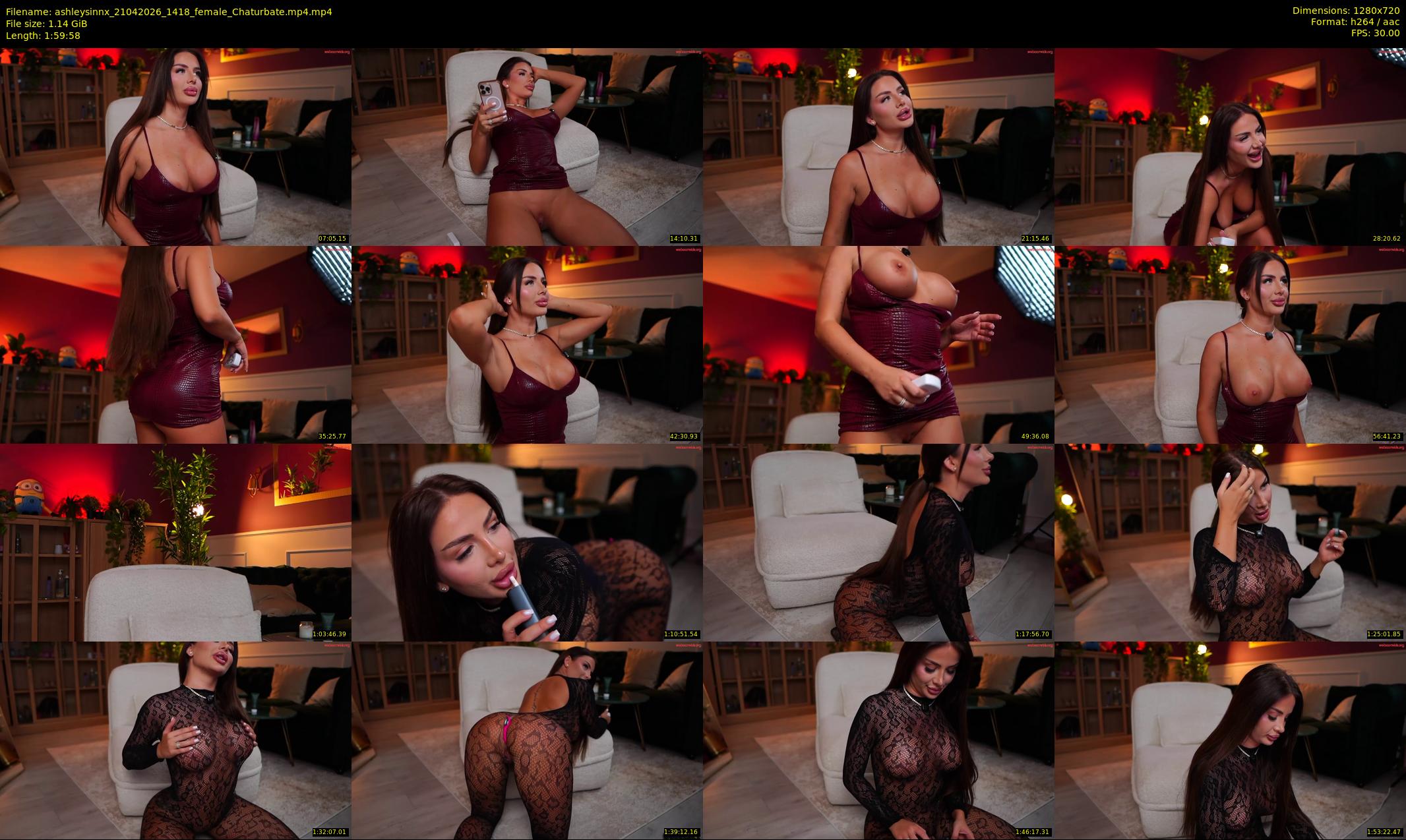 ashleysinnx — 120 minute Chaturbate female cam show recording, 720p, Apr 21, 2026